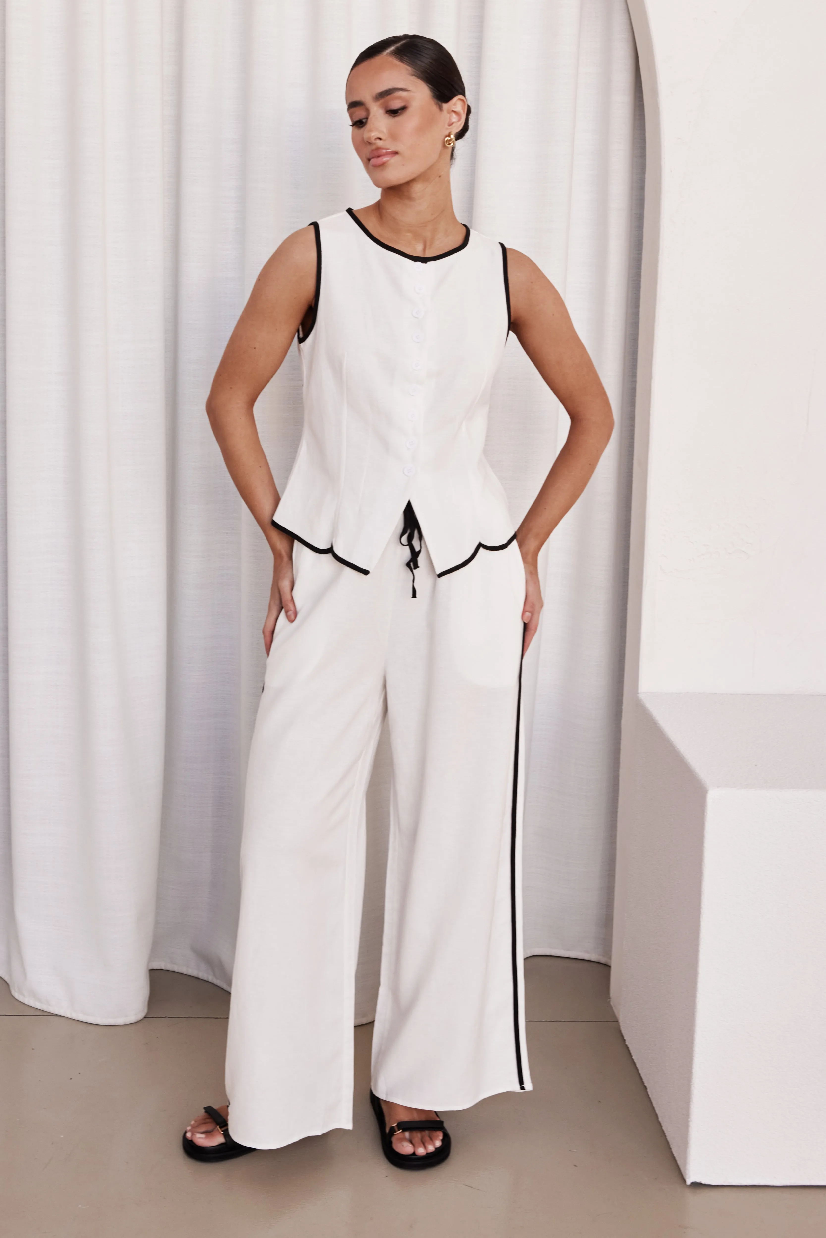 Opal Pant (White) sold by Runway Scout product image thumbnail 3