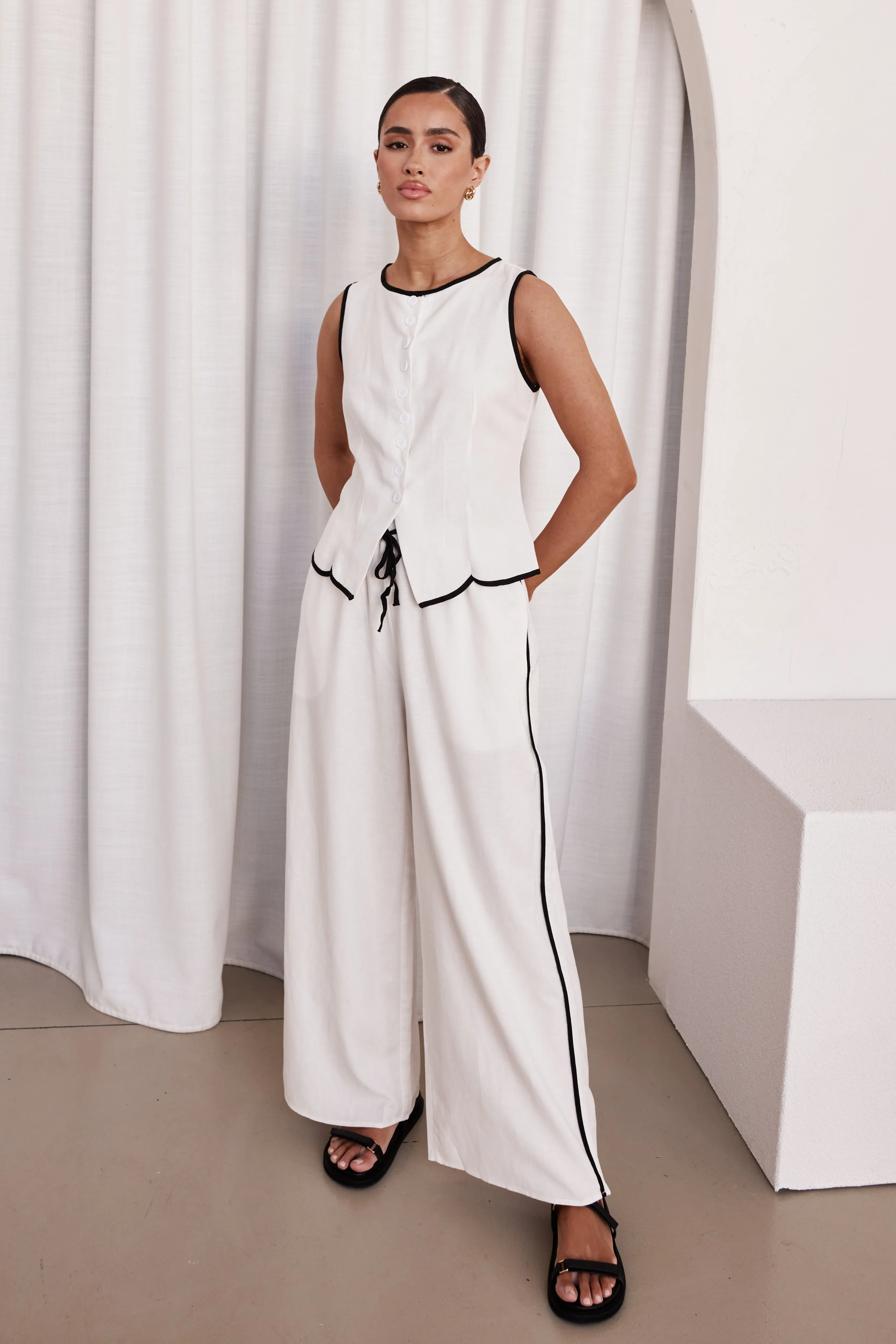 Opal Pant (White) sold by Runway Scout product image thumbnail 4
