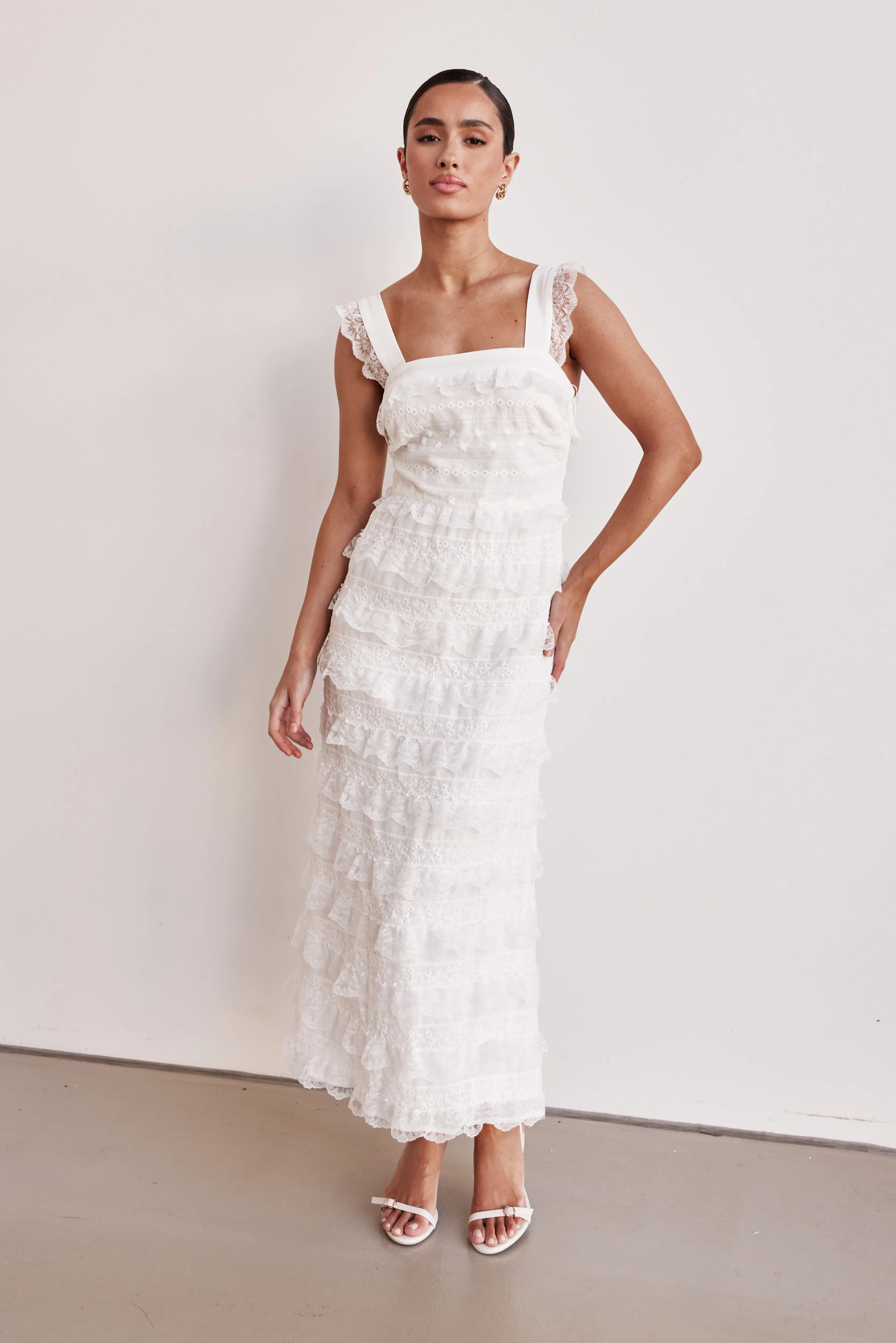 Camilla Maxi Dress (White) sold by Runway Scout product image thumbnail 4