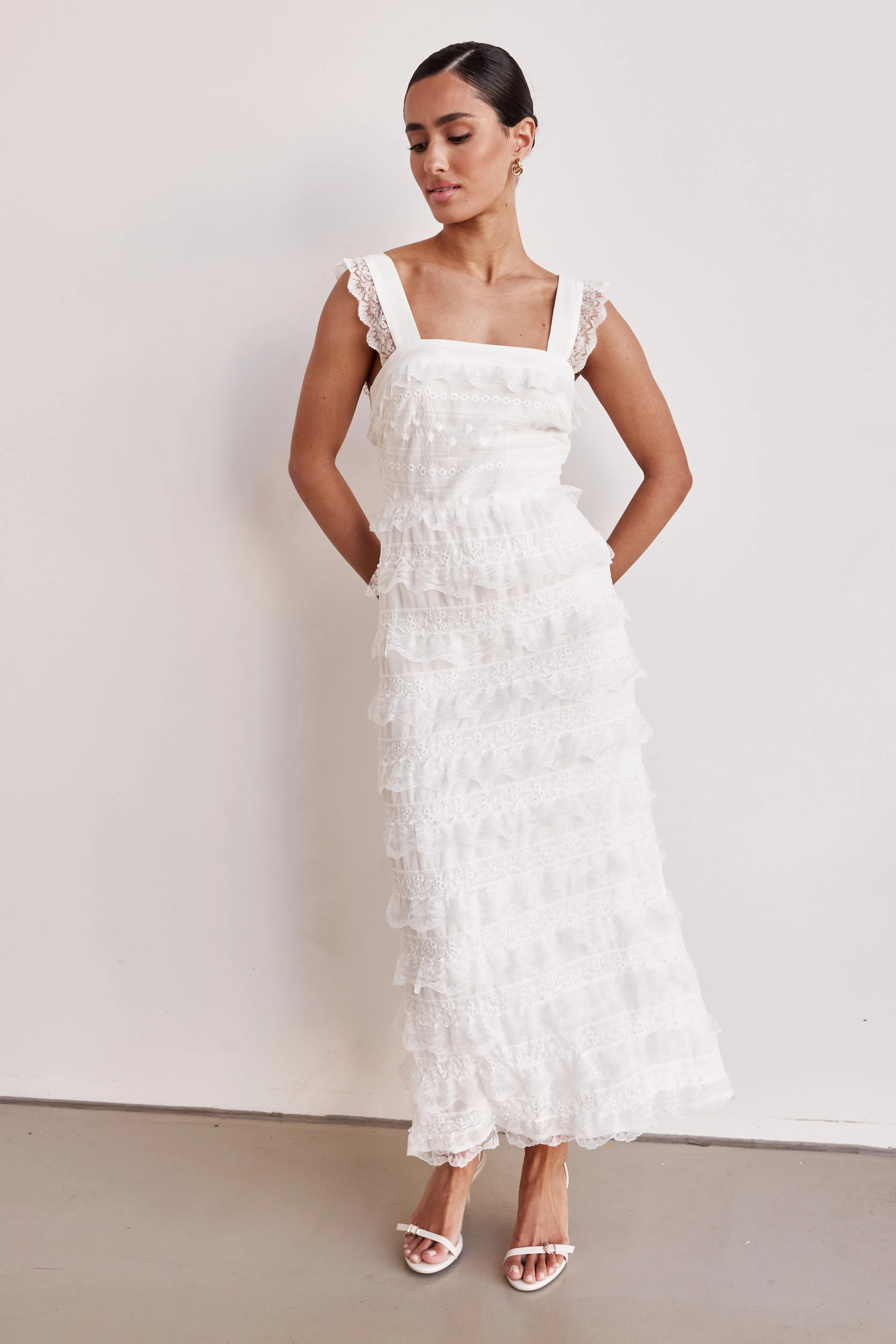 Camilla Maxi Dress (White) sold by Runway Scout product image thumbnail 5