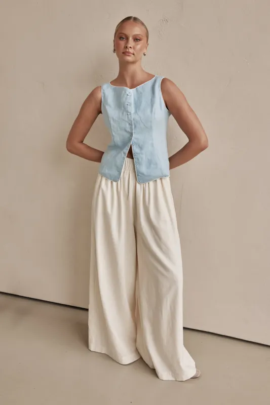 Billie Pant (Cream) sold by Runway Scout