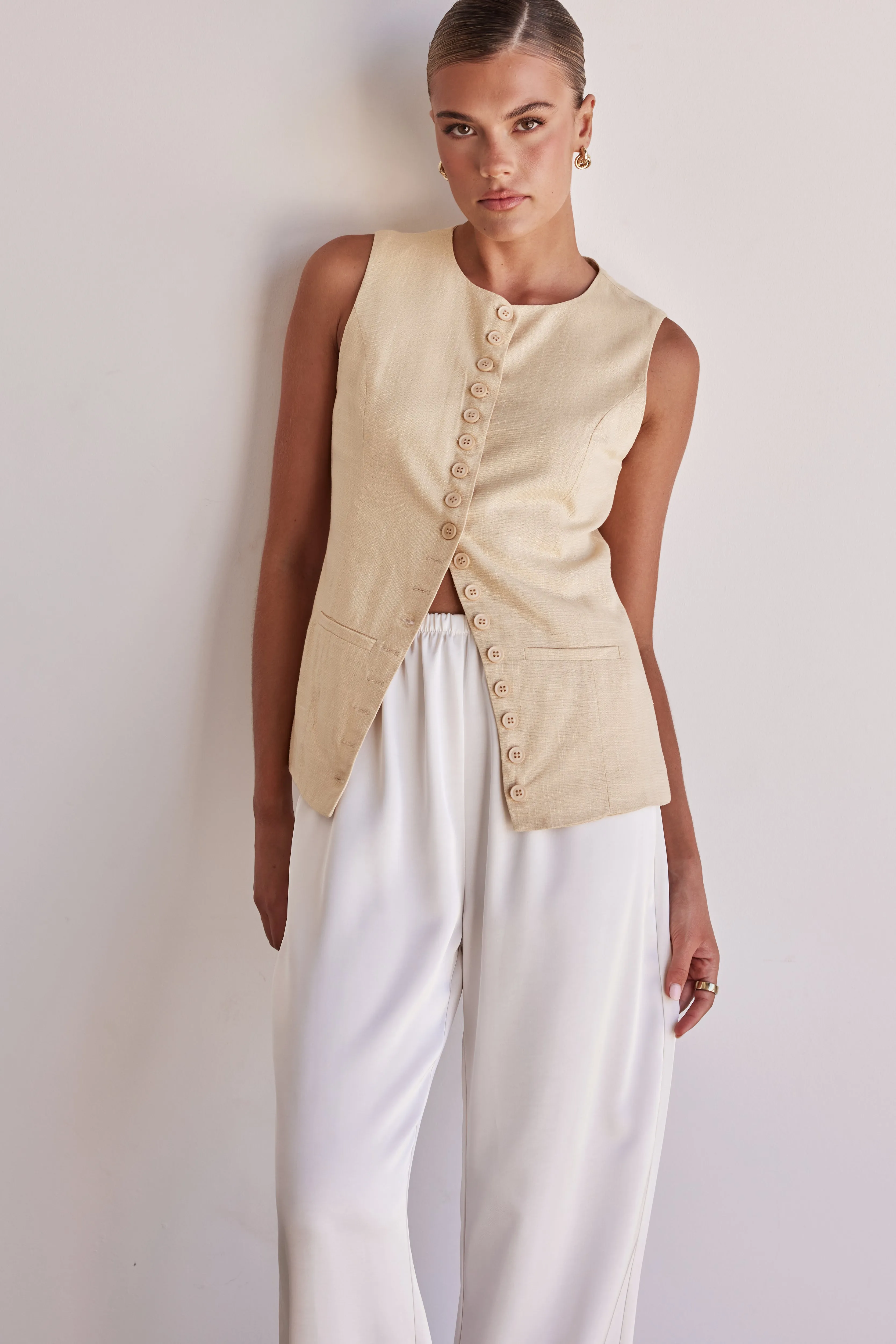 Agnes Vest (Cream) sold by Runway Scout product image thumbnail 2