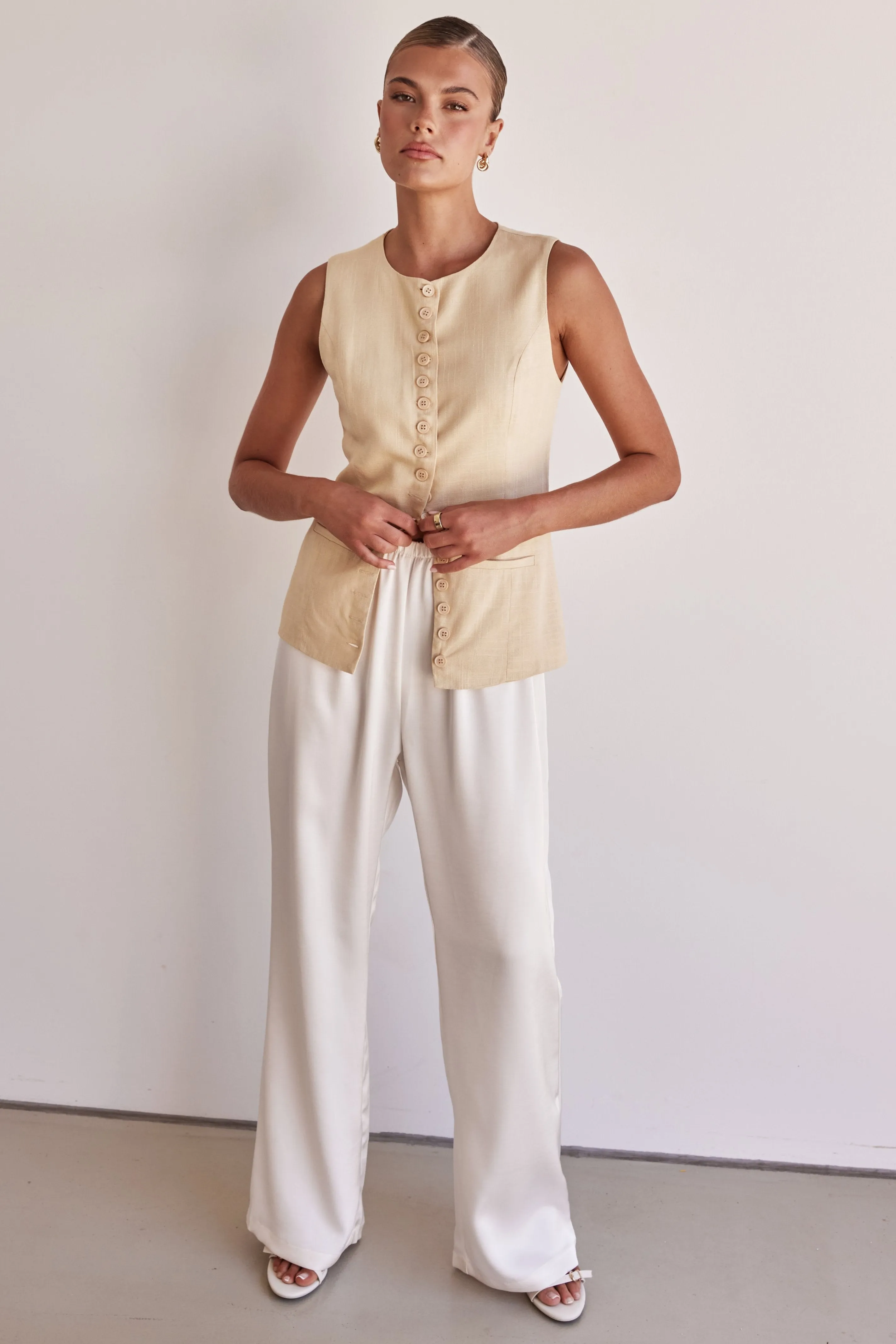 Agnes Vest (Cream) sold by Runway Scout product image thumbnail 3