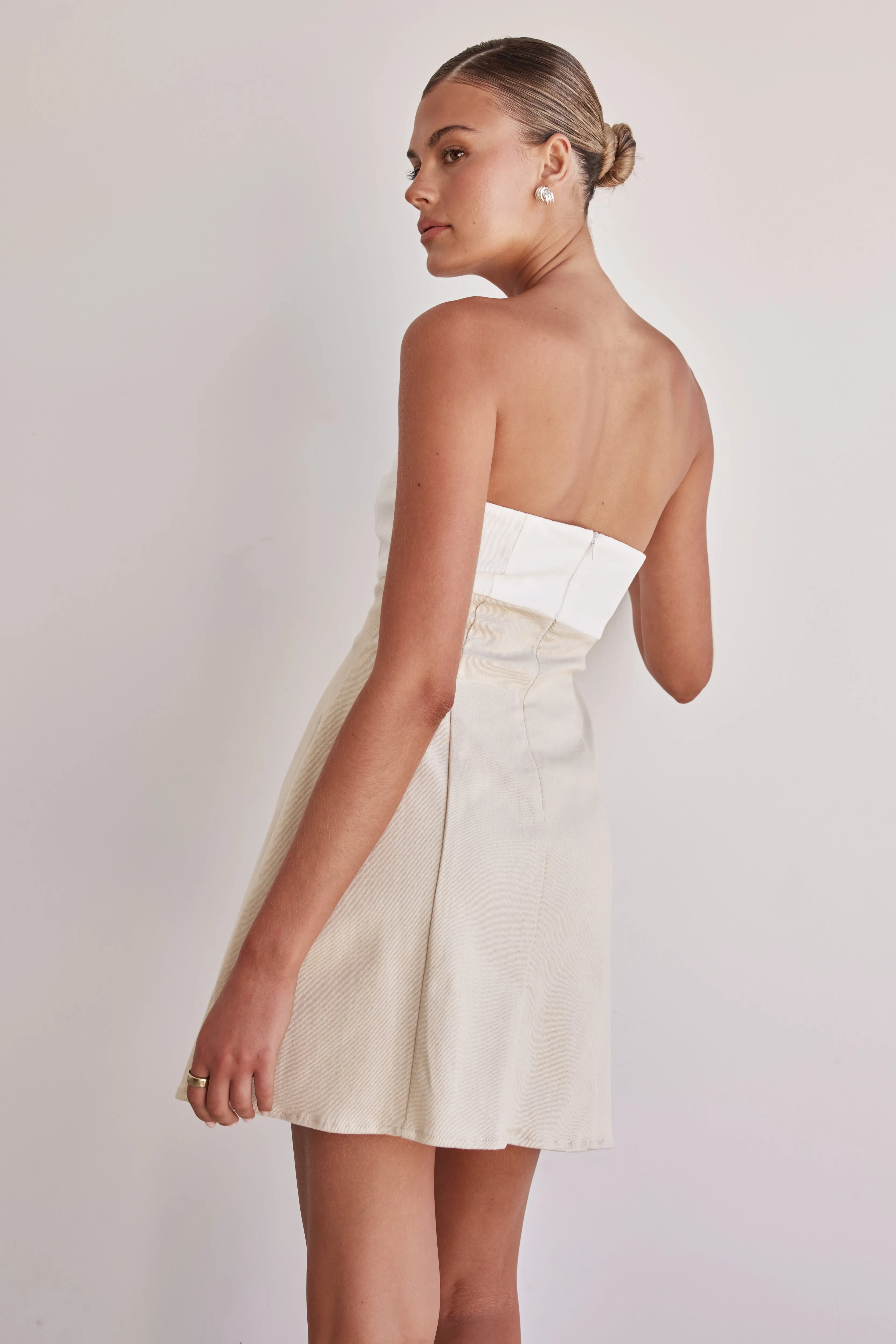Teagan Mini Dress (Cream) sold by Runway Scout product image thumbnail 5