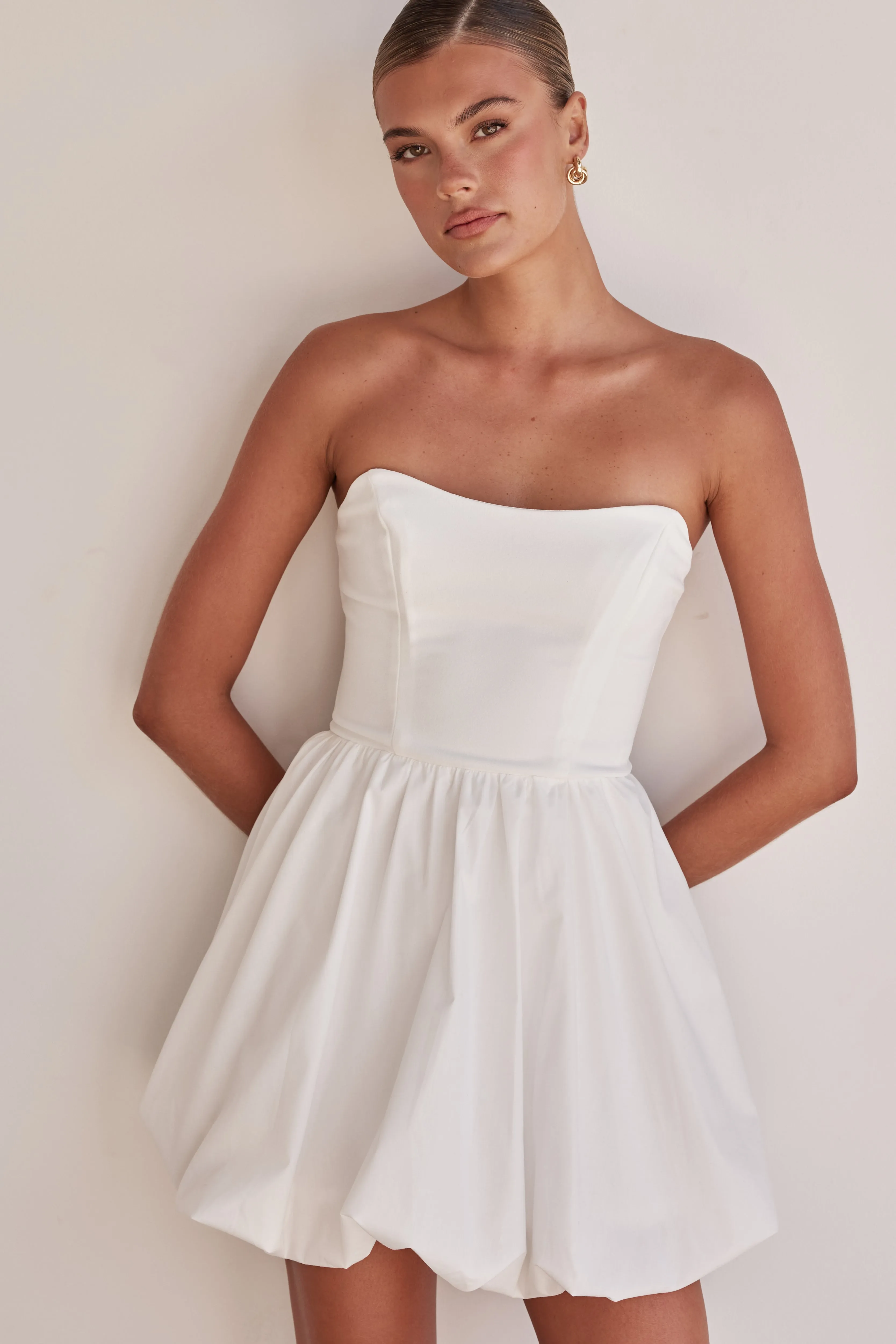 Niamh Mini Dress (White) sold by Runway Scout product image thumbnail 4