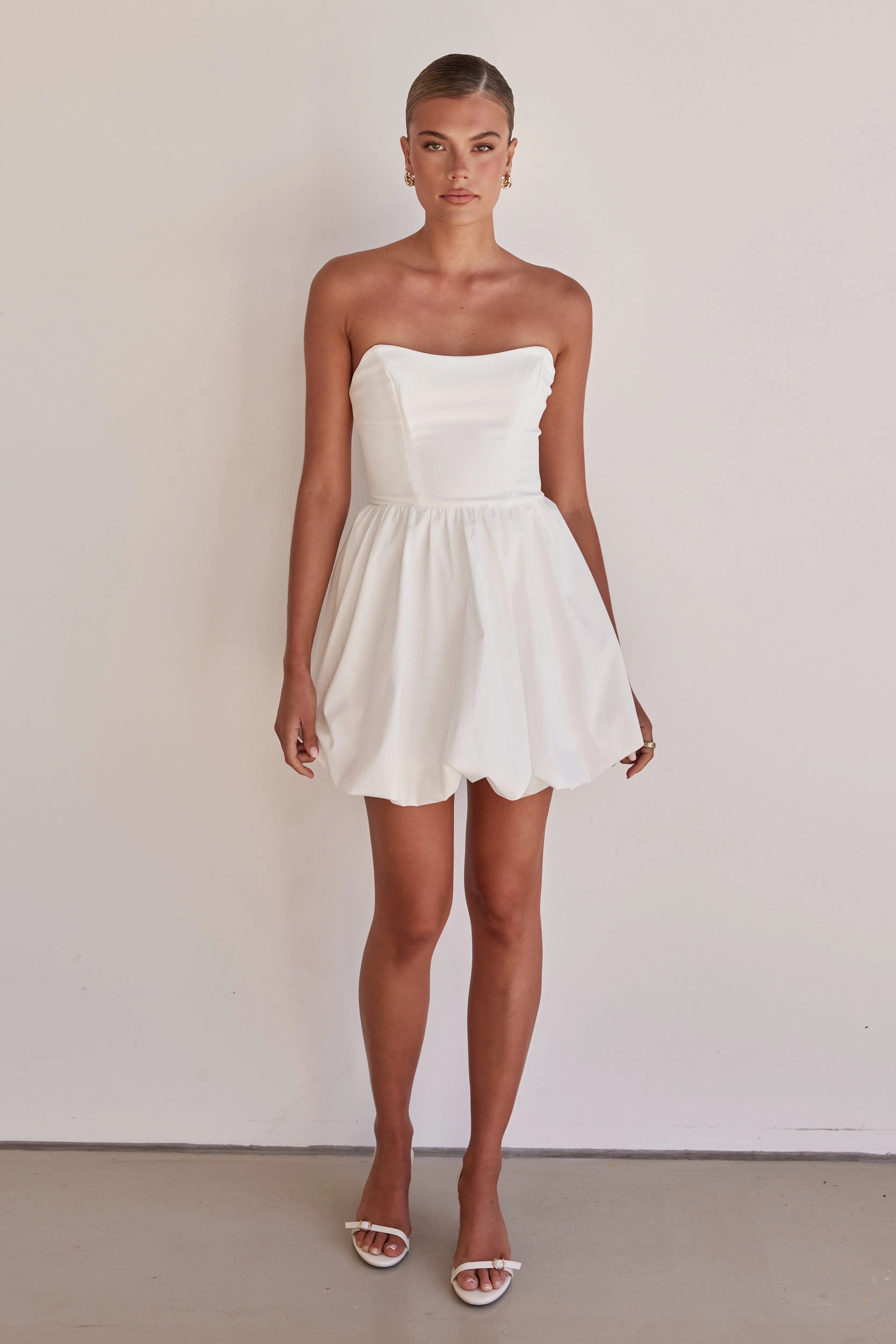 Niamh Mini Dress (White) sold by Runway Scout product image thumbnail 3