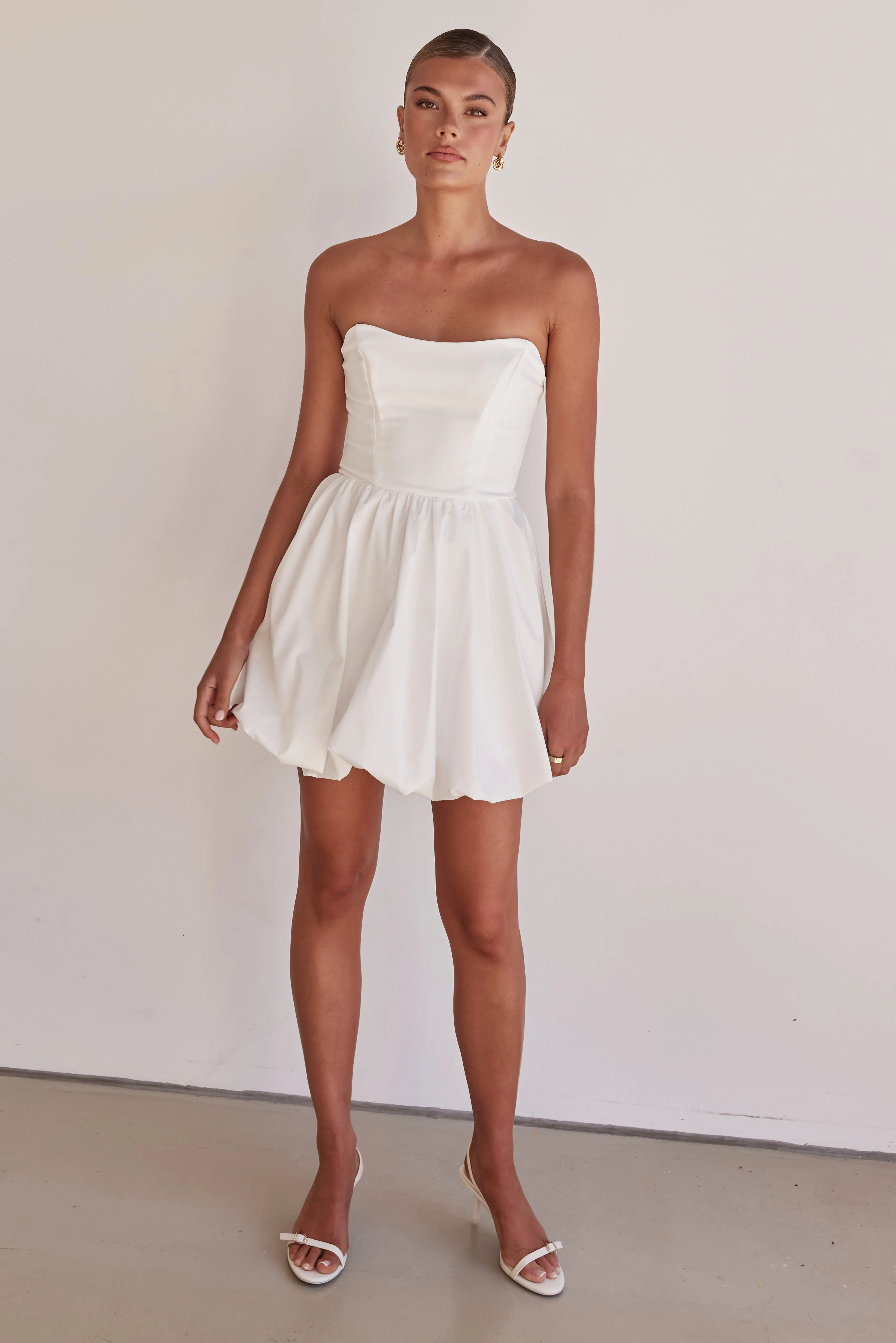 Niamh Mini Dress (White) sold by Runway Scout