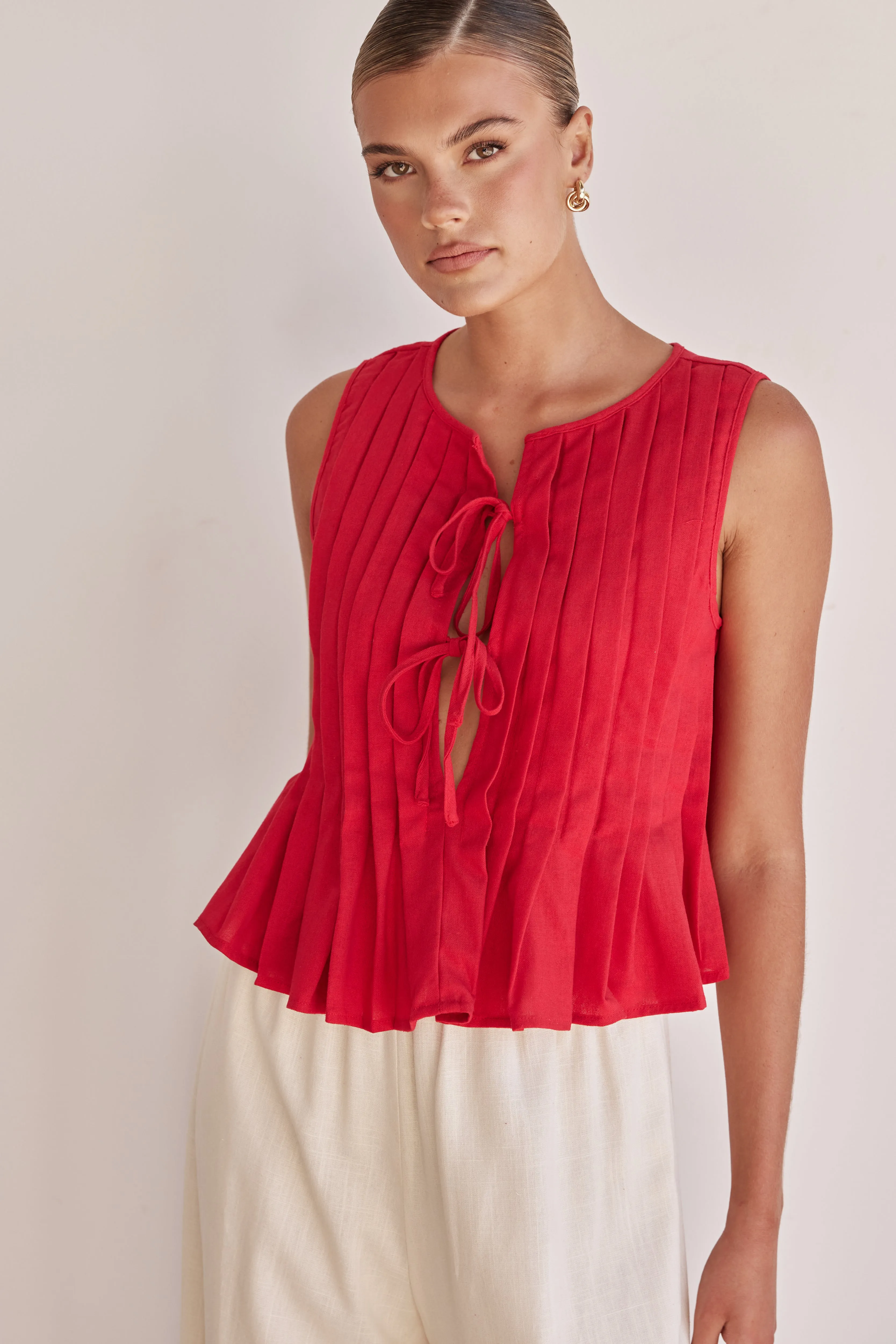 Roux Top (Red) sold by Runway Scout product image thumbnail 2