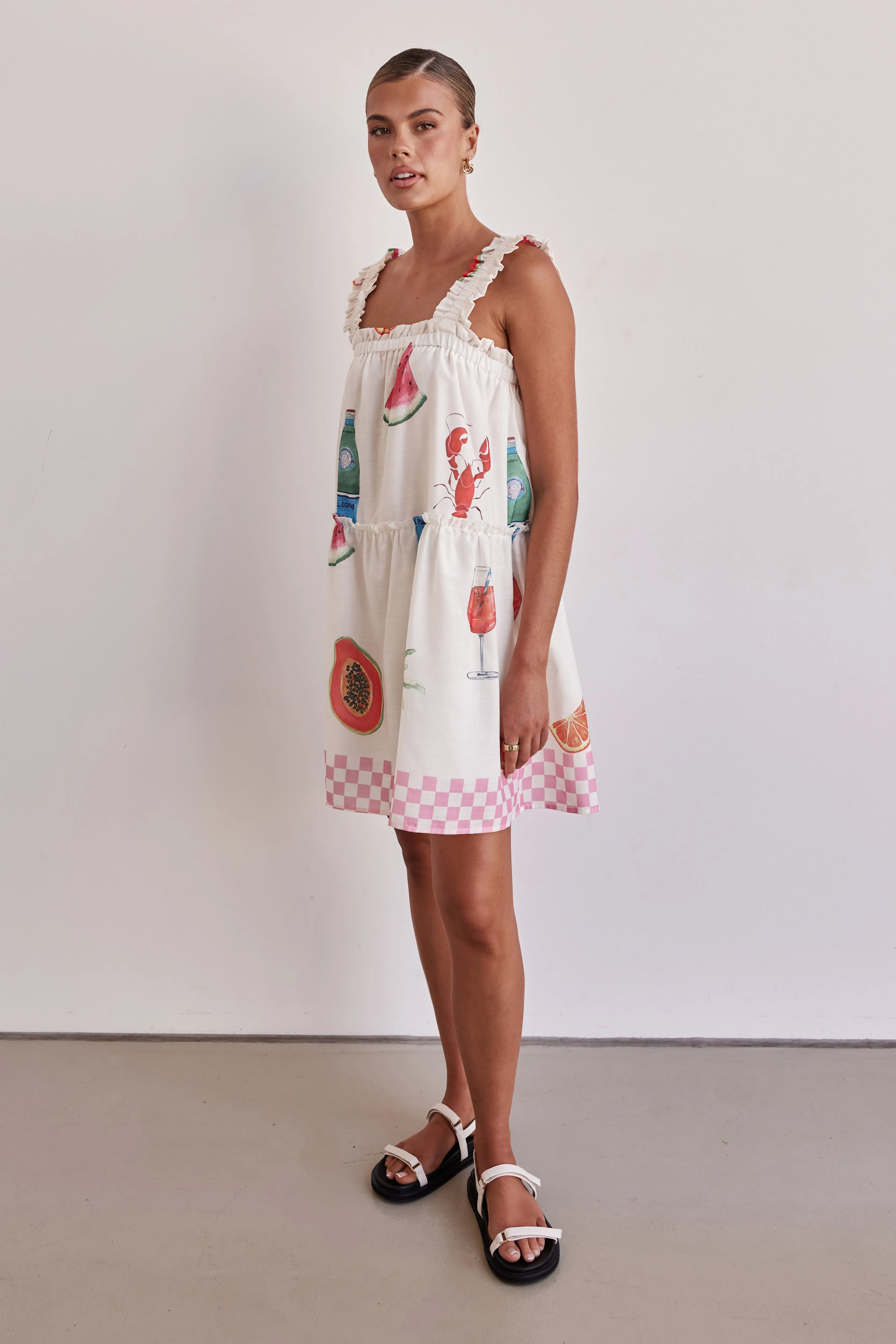 Dallas Mini Dress (Cream) sold by Runway Scout product image thumbnail 3