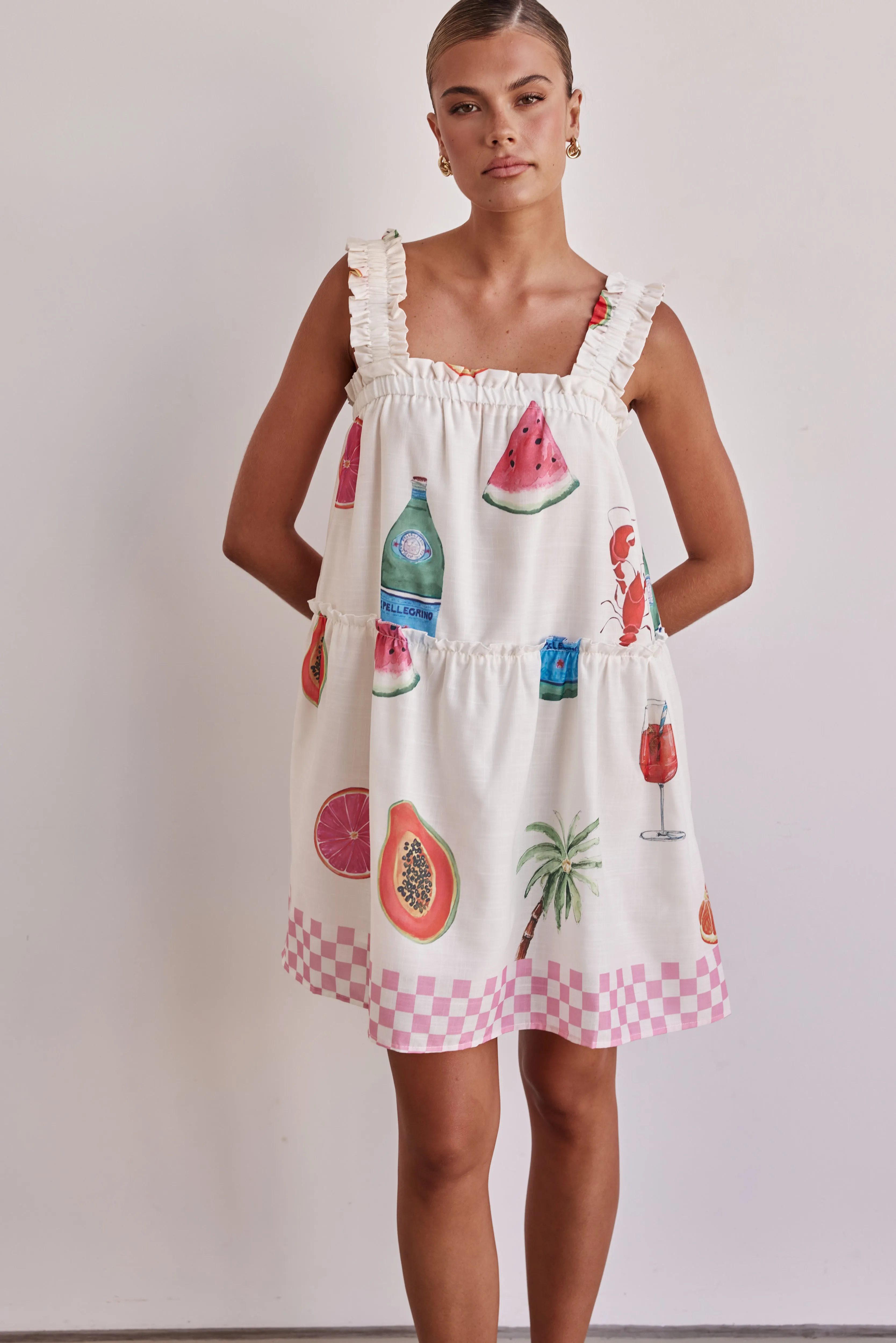 Dallas Mini Dress (Cream) sold by Runway Scout product image thumbnail 2