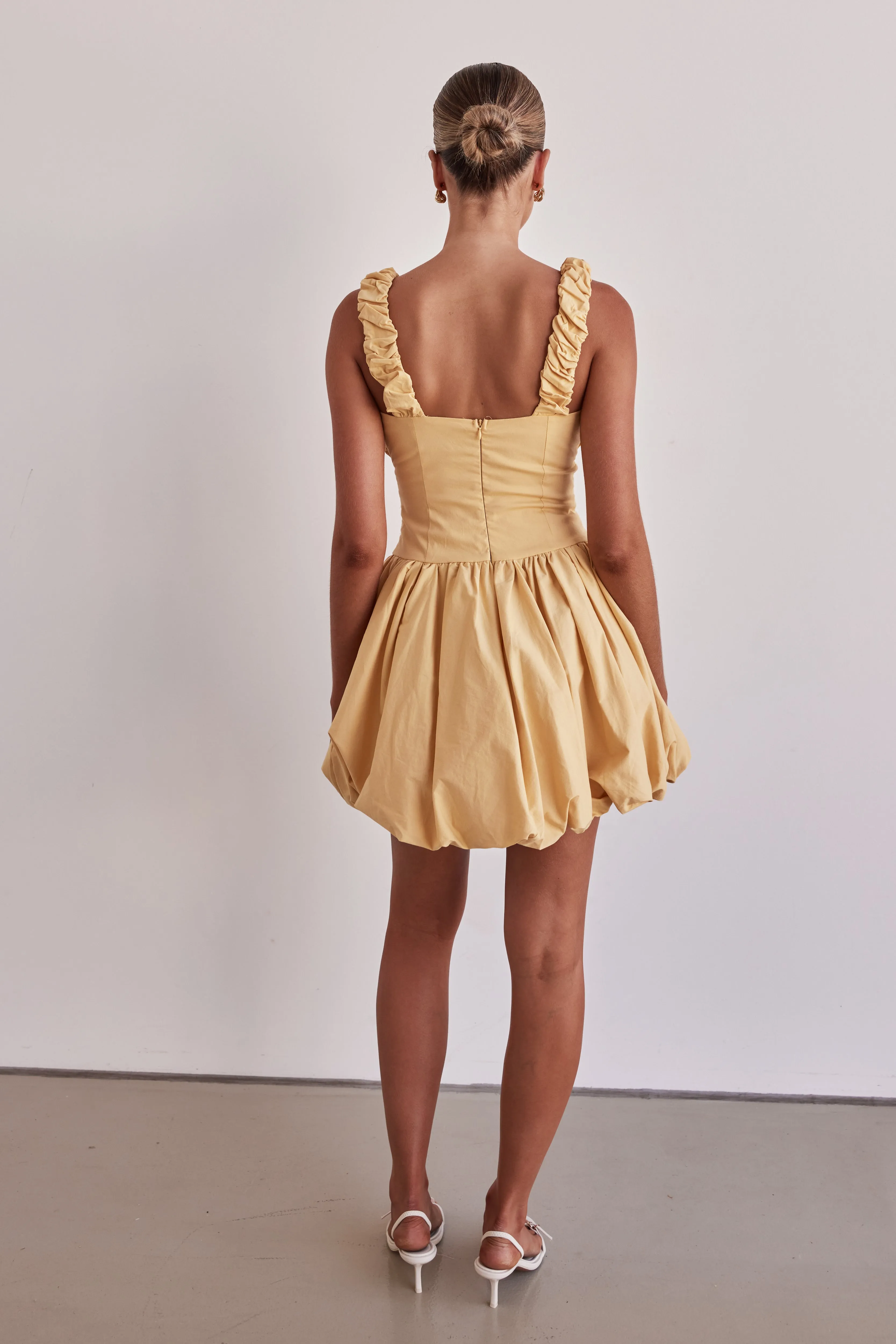 Guinevere Mini Dress (Yellow) sold by Runway Scout product image thumbnail 5