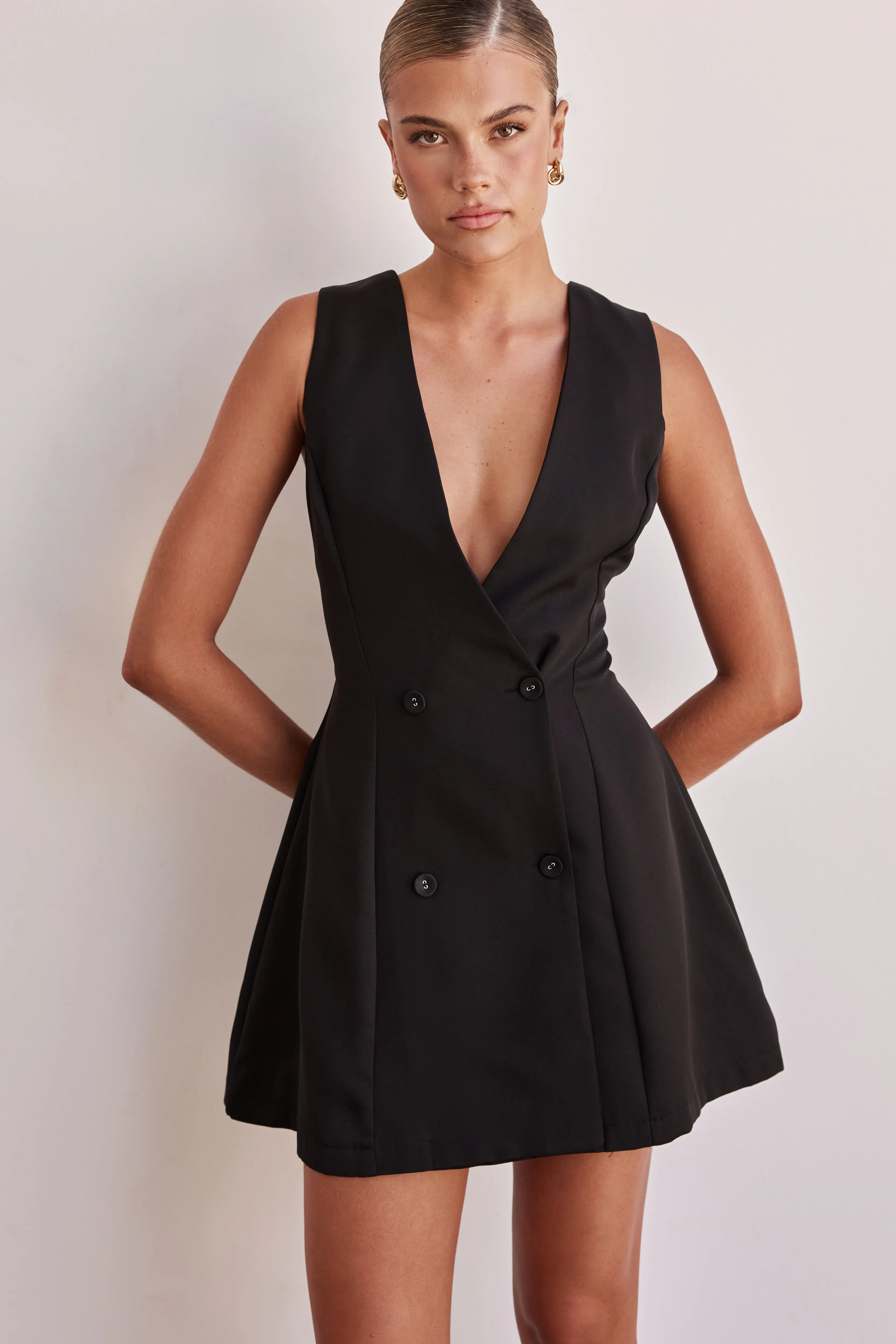 Isobel Mini Dress (Black) sold by Runway Scout
