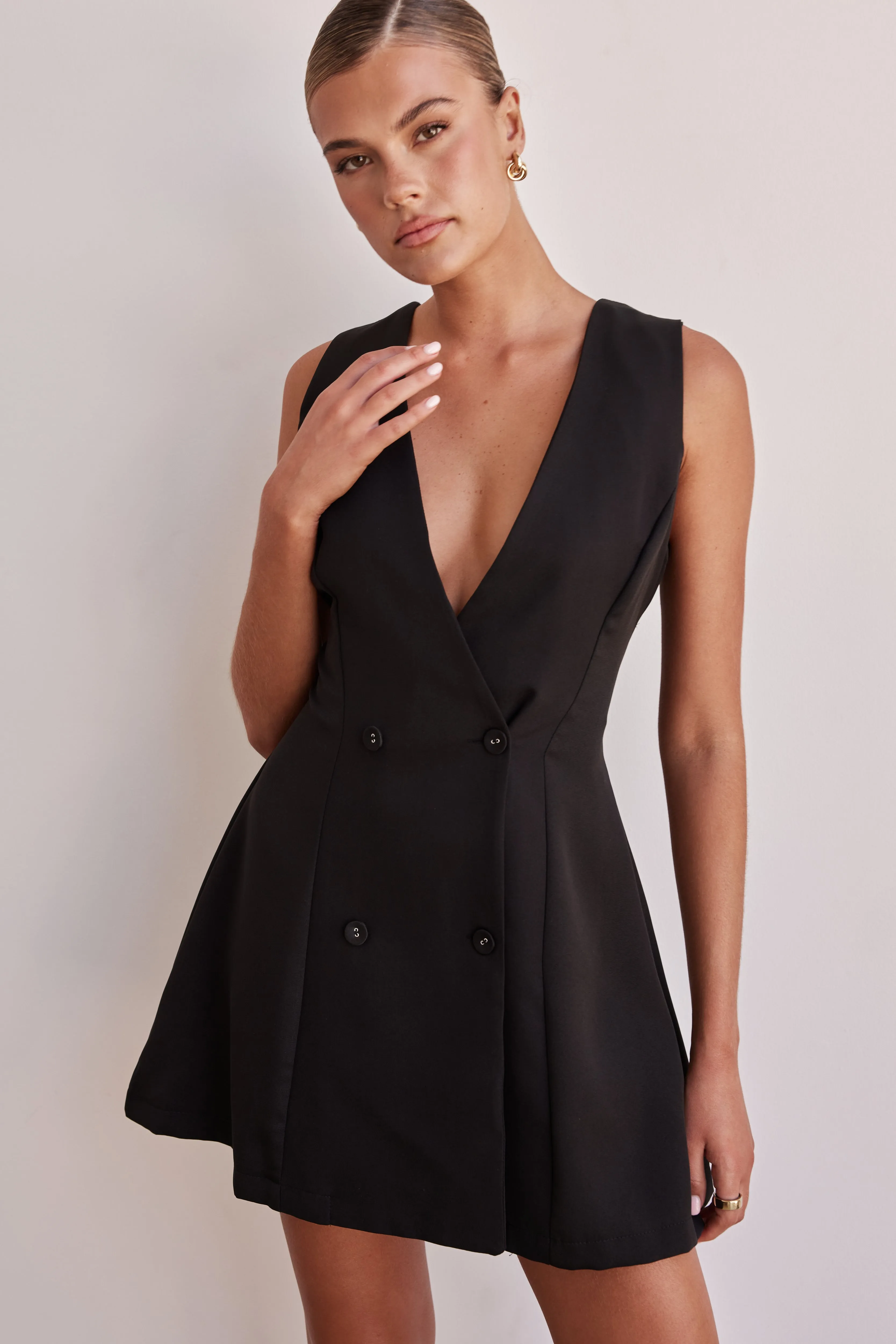 Isobel Mini Dress (Black) sold by Runway Scout product image thumbnail 5