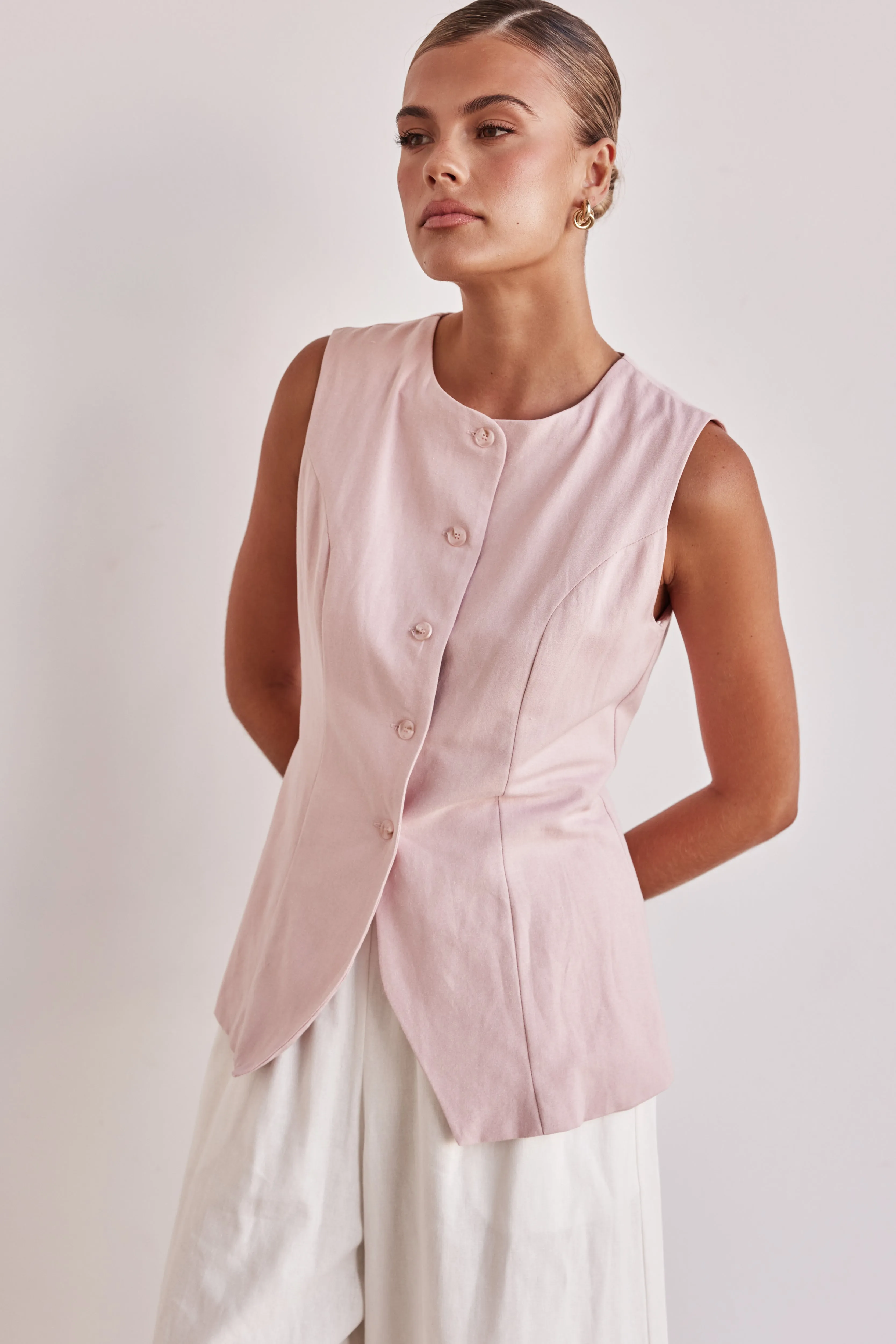 Lennon Vest (Pink) sold by Runway Scout product image thumbnail 2