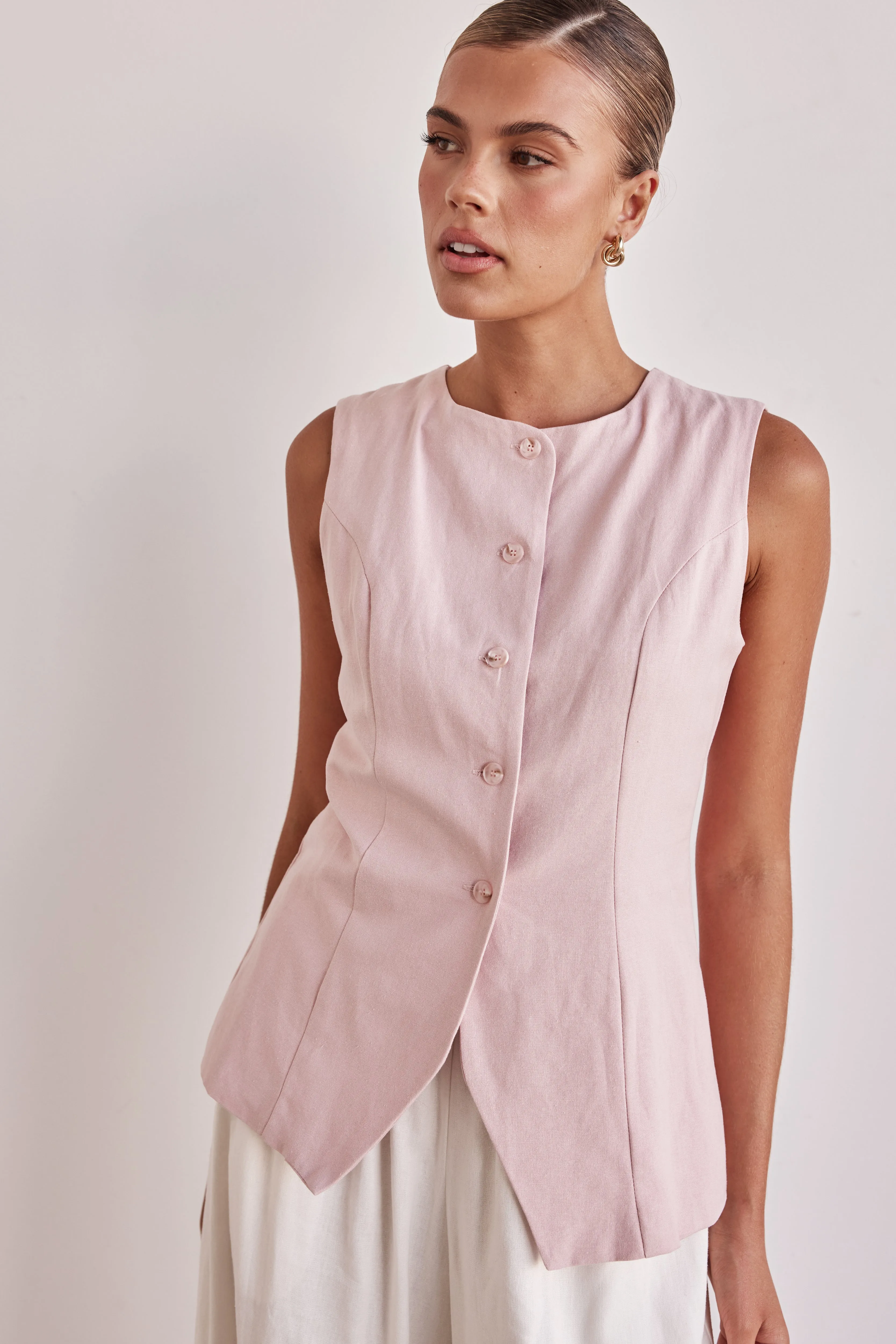 Lennon Vest (Pink) sold by Runway Scout product image thumbnail 4