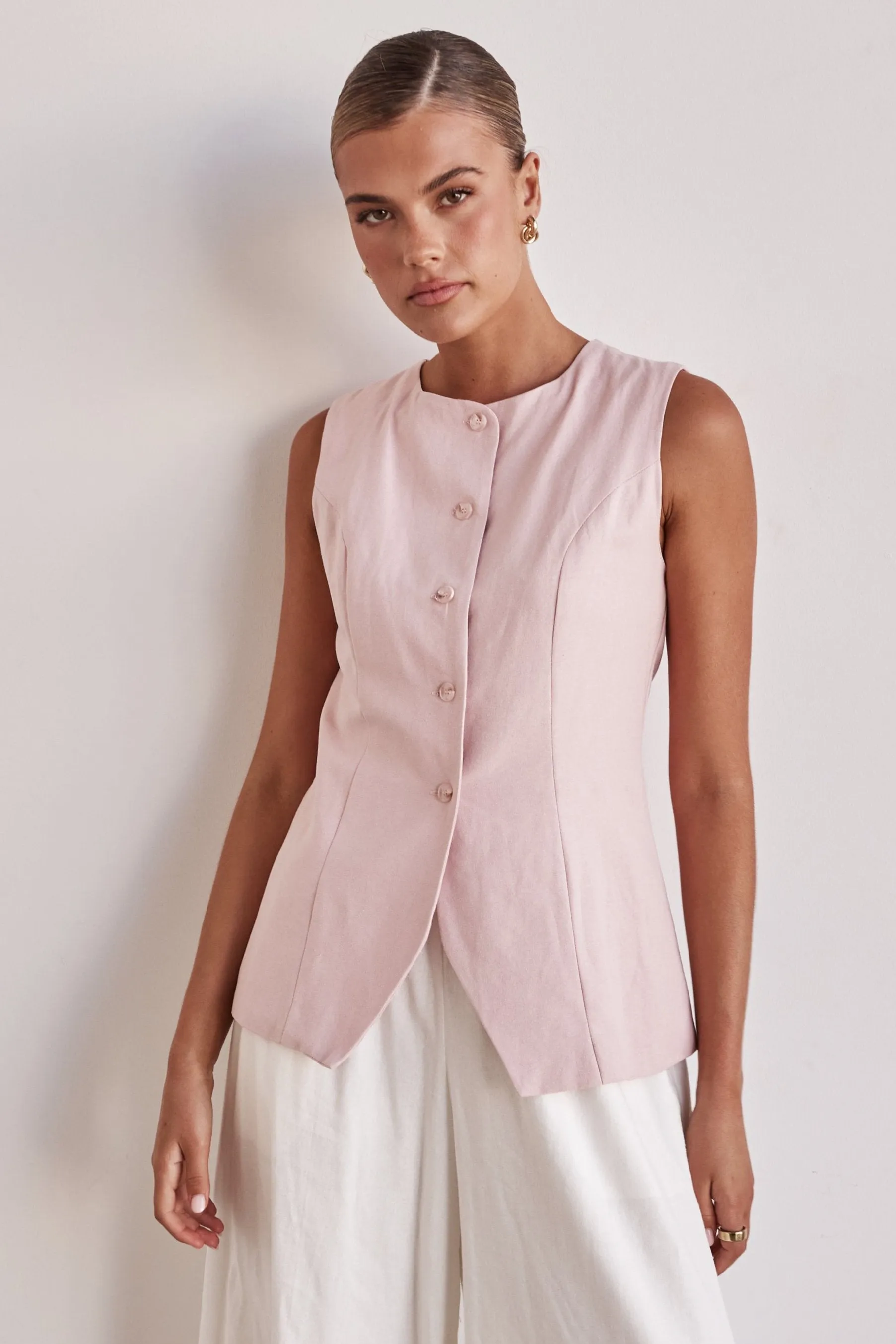 Lennon Vest (Pink) sold by Runway Scout product image thumbnail 3