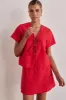Minah Top (Red) sold by Runway Scout