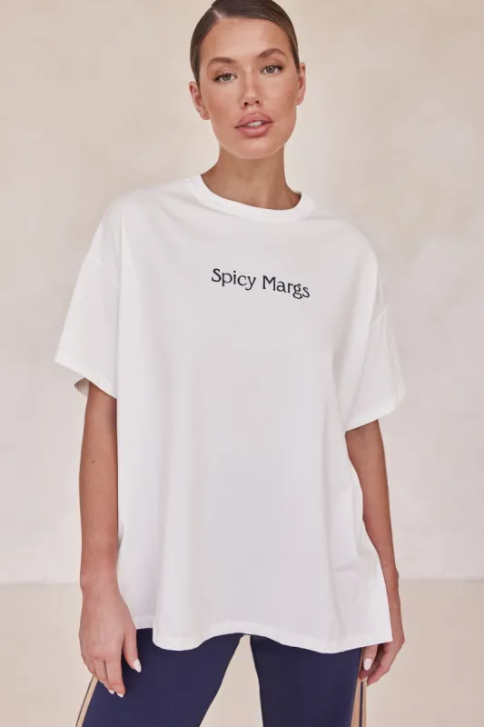 Spicy Margs Tee (White) sold by Runway Scout