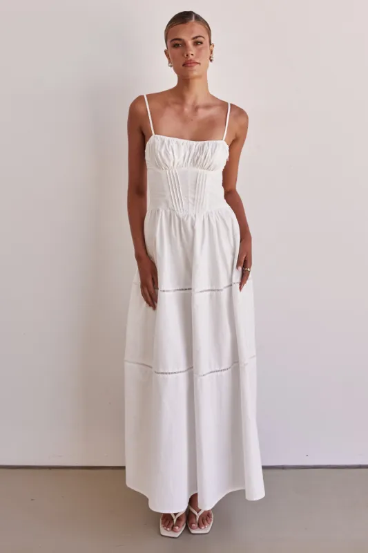 Paolo Maxi Dress (White) sold by Runway Scout
