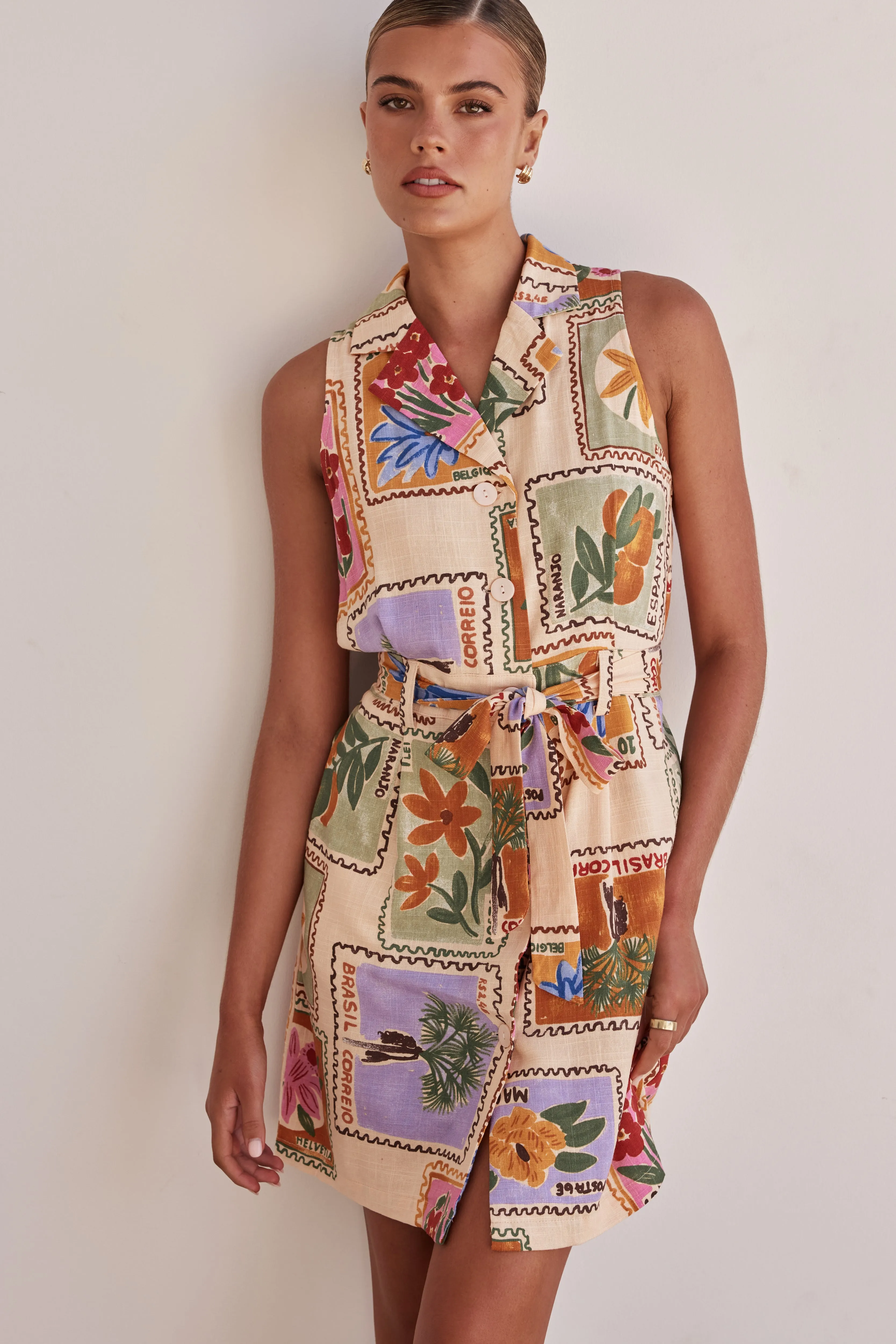 Beatrice Mini Dress (Orange) sold by Runway Scout product image thumbnail 2