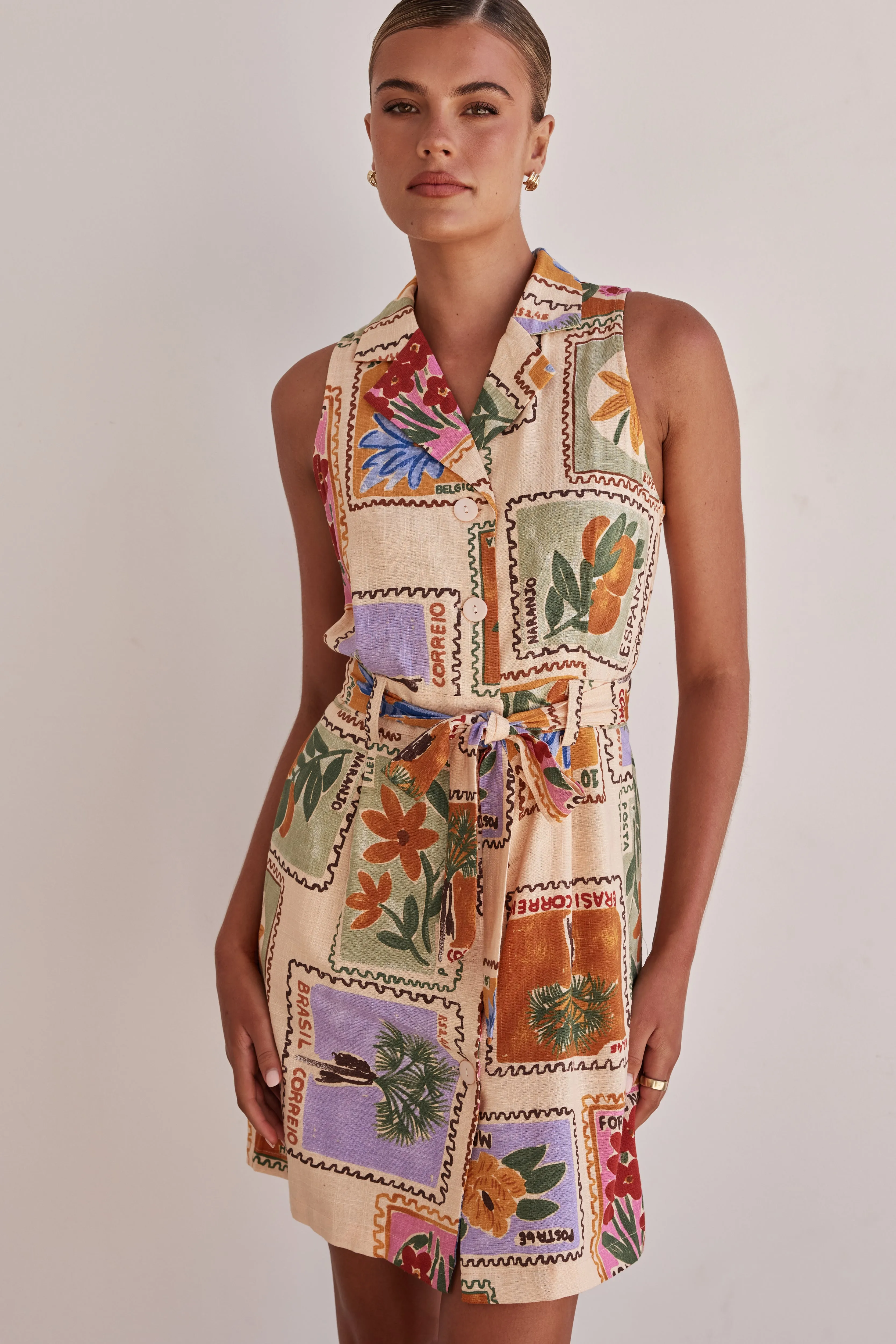 Beatrice Mini Dress (Orange) sold by Runway Scout product image thumbnail 3