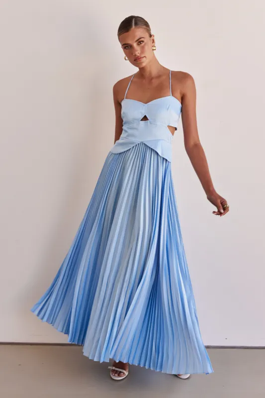 Alessandra Maxi Dress (Blue) sold by Runway Scout