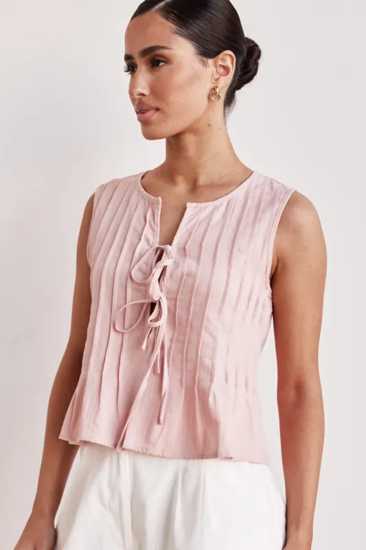Harper Top (Blush) sold by Runway Scout