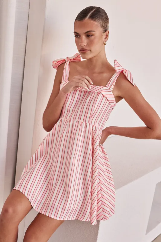 Eden Mini Dress (Pink) sold by Runway Scout