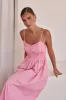 Zeno Maxi Dress (Pink) sold by Runway Scout