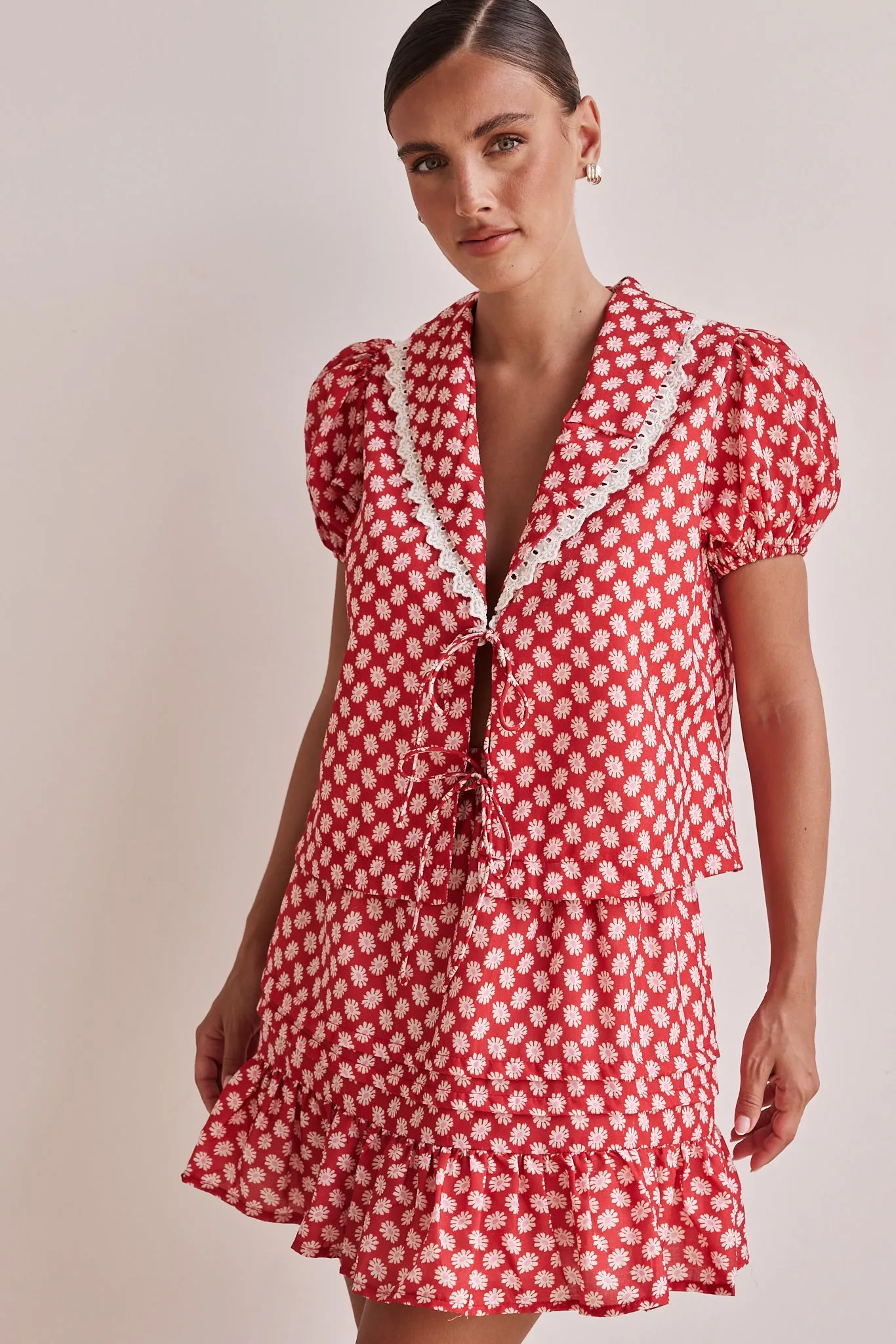 Emina Skirt (Red) sold by Runway Scout product image thumbnail 4