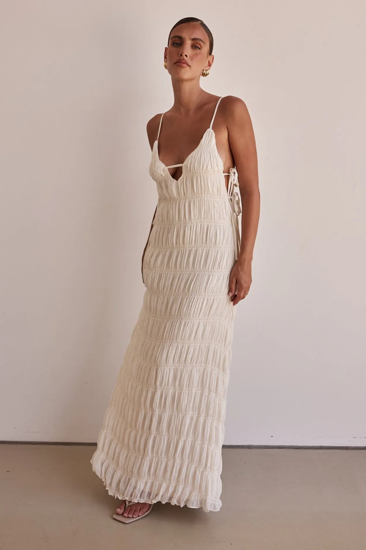 Mika Maxi Dress (Cream) sold by Runway Scout product image thumbnail 4