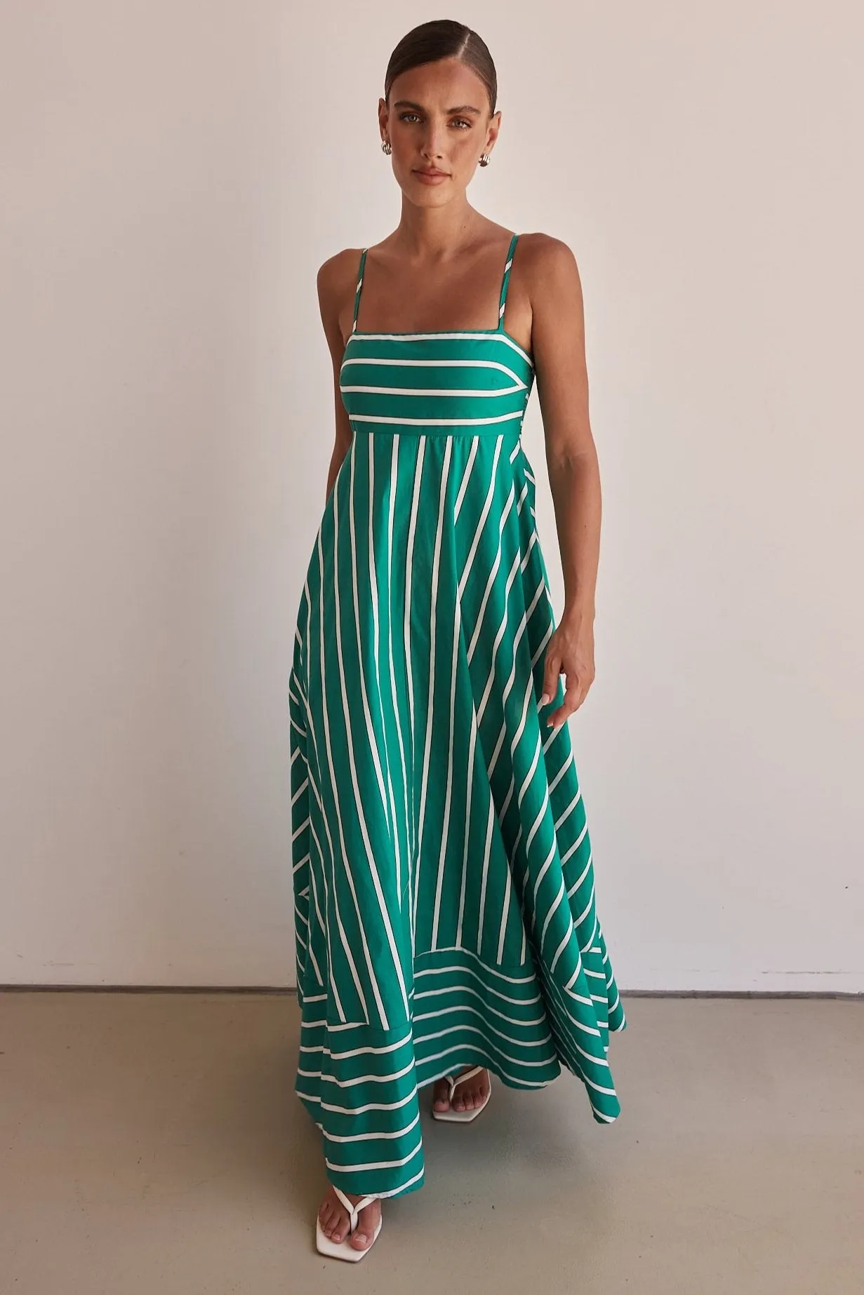 Pacy Maxi Dress (Green) sold by Runway Scout