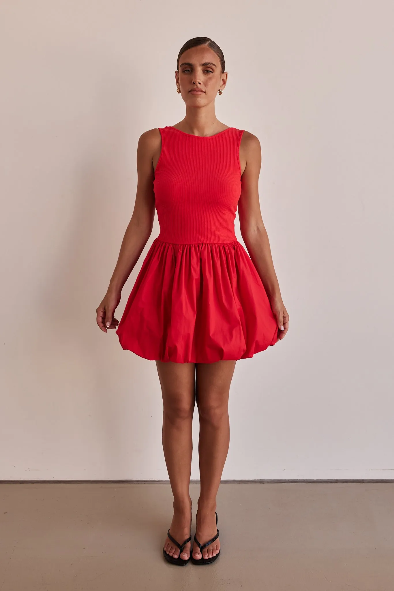 Rosamund Mini Dress (Red) sold by Runway Scout product image thumbnail 3