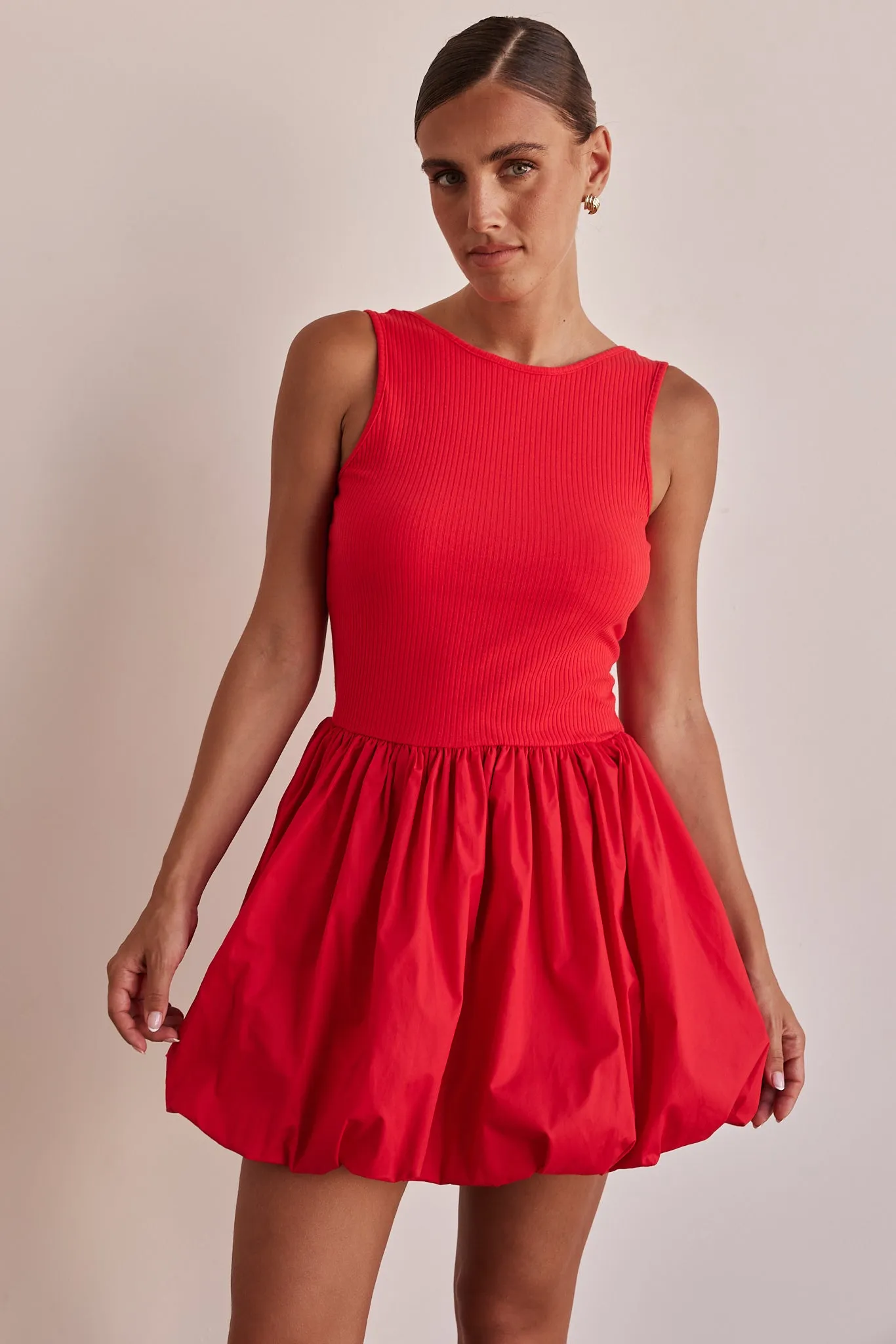 Rosamund Mini Dress (Red) sold by Runway Scout product image thumbnail 4