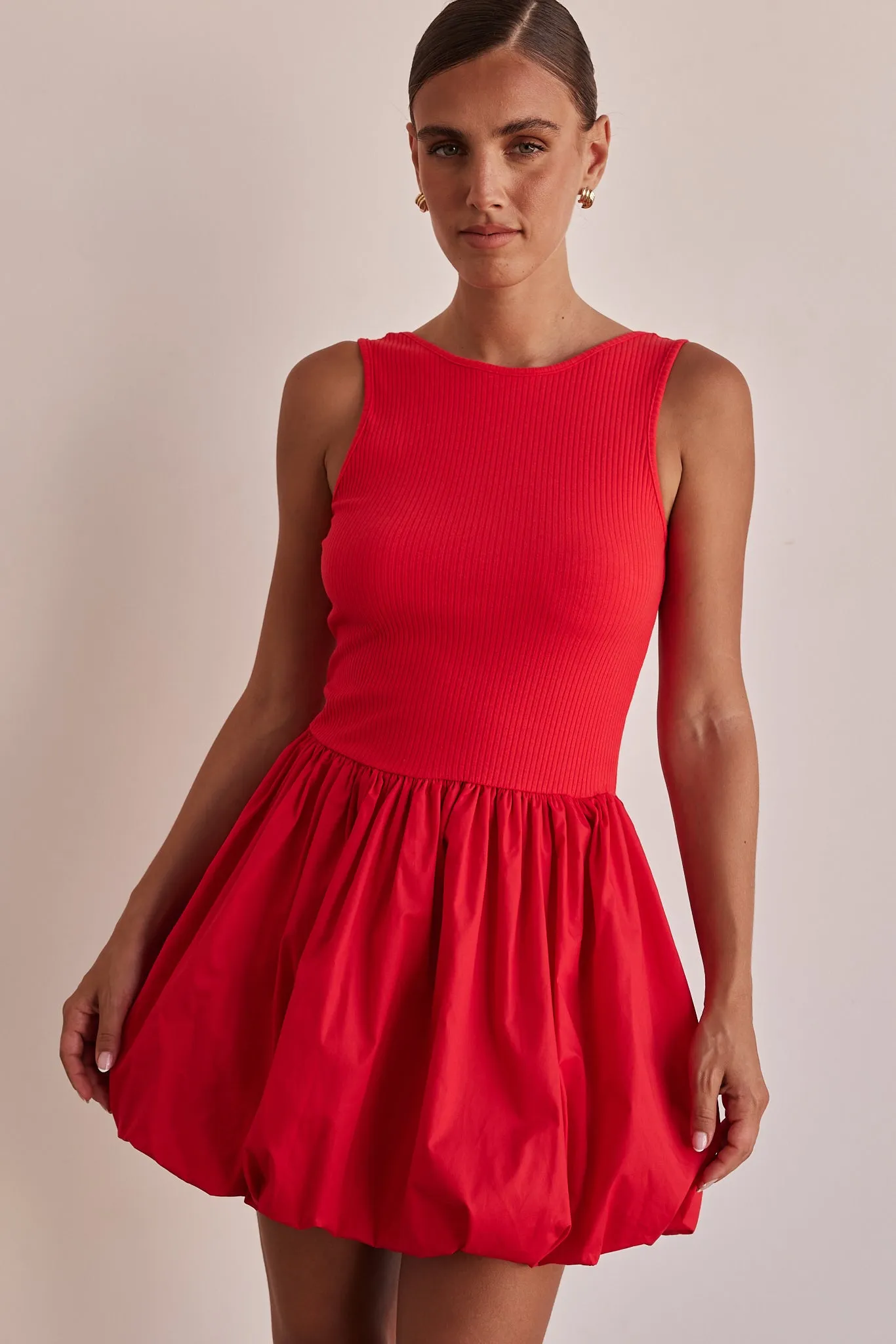 Rosamund Mini Dress (Red) sold by Runway Scout product image thumbnail 2