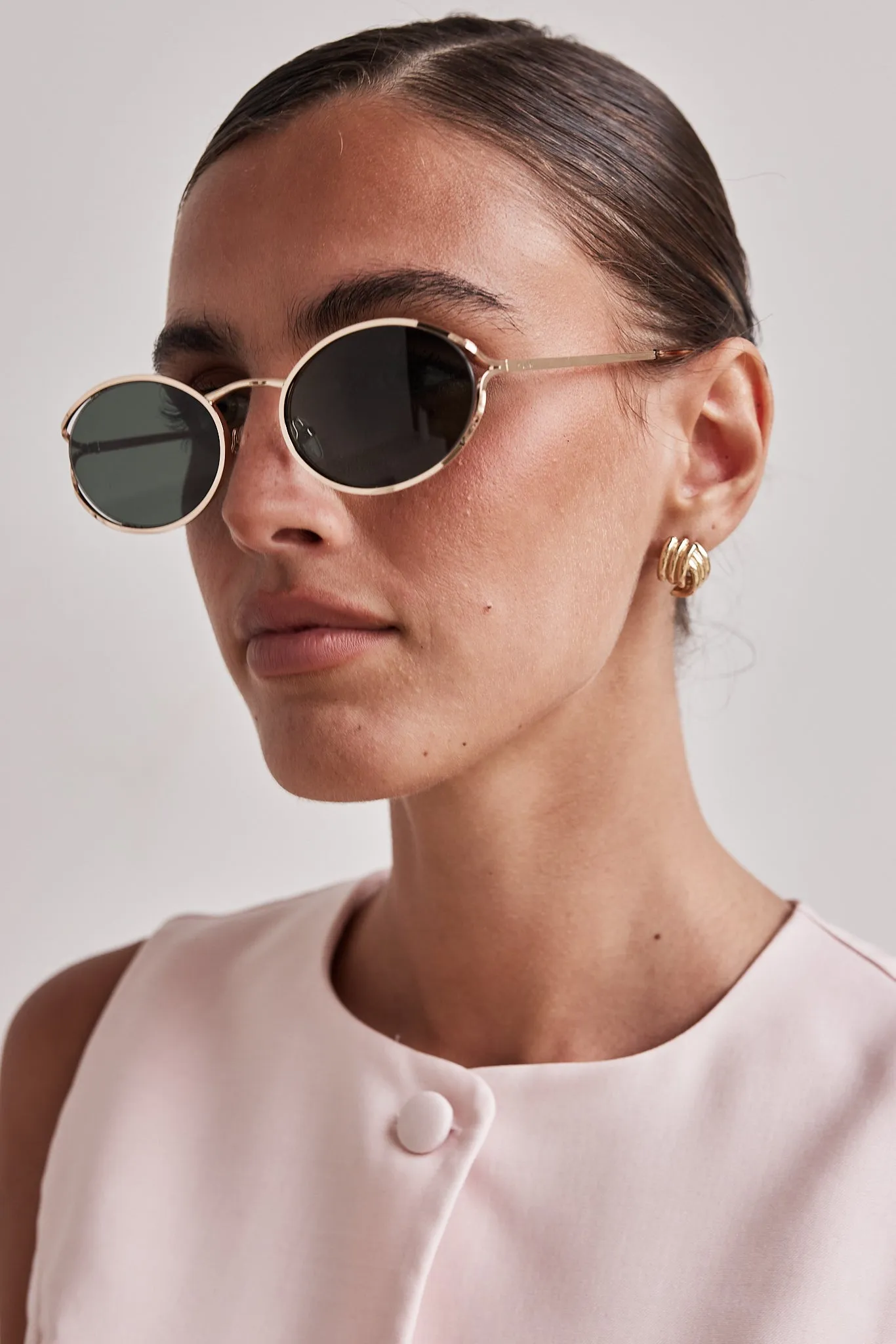 Sampaio Sunglasses (Gold) sold by Runway Scout