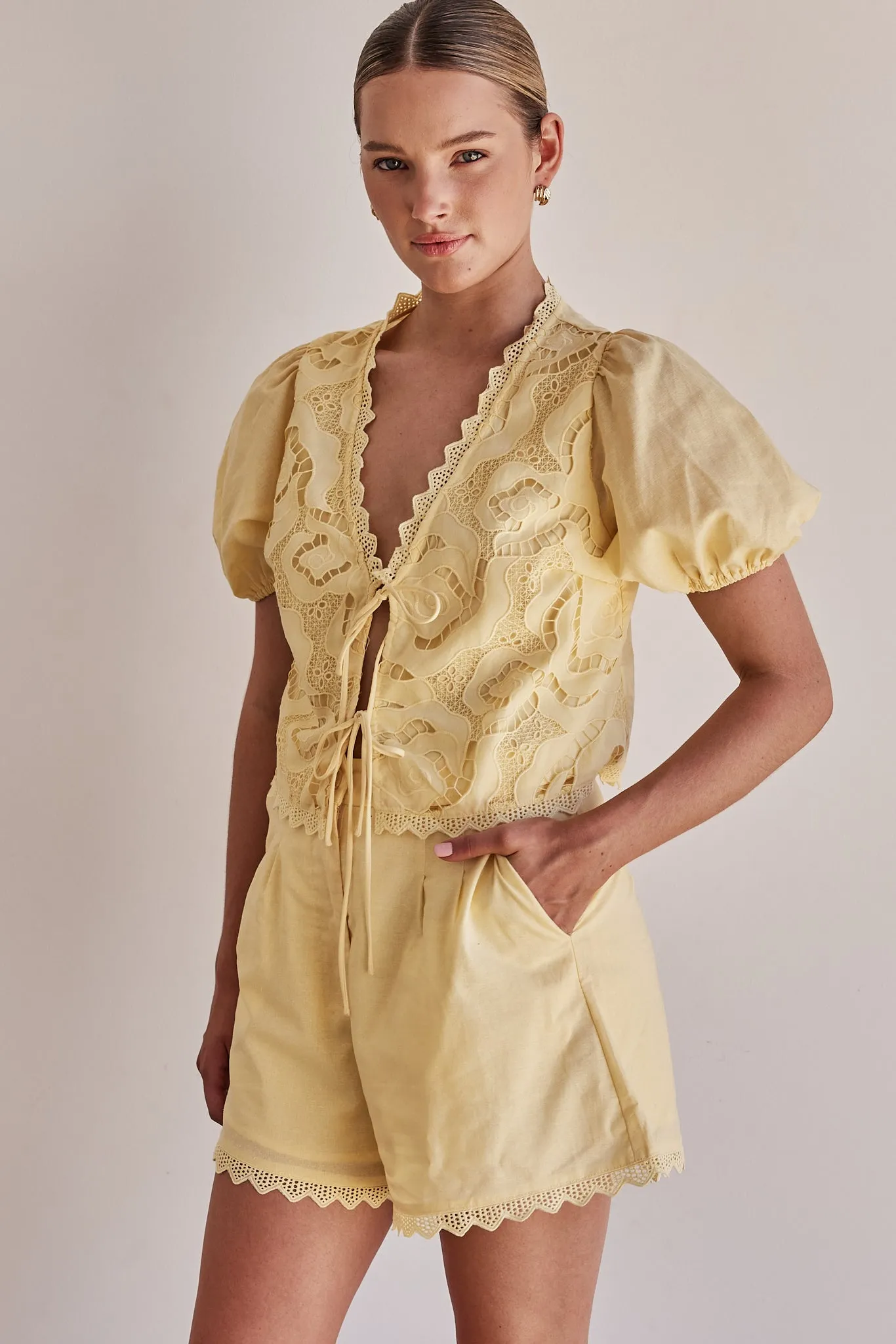 Rhiannon Set (Yellow) sold by Runway Scout product image thumbnail 3