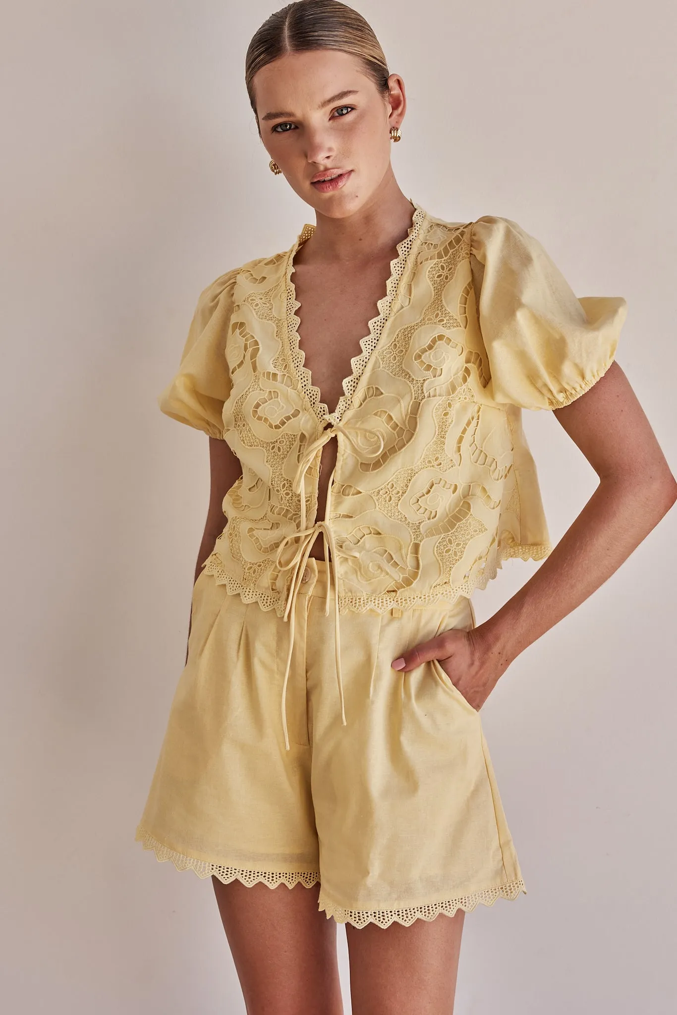 Rhiannon Set (Yellow) sold by Runway Scout product image thumbnail 2