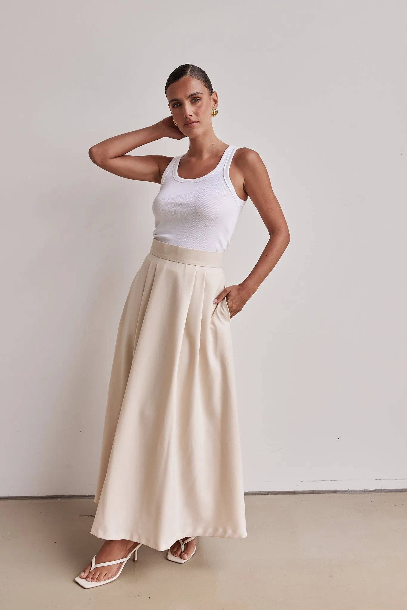 Chiara Skirt (Cream) sold by Runway Scout product image thumbnail 4