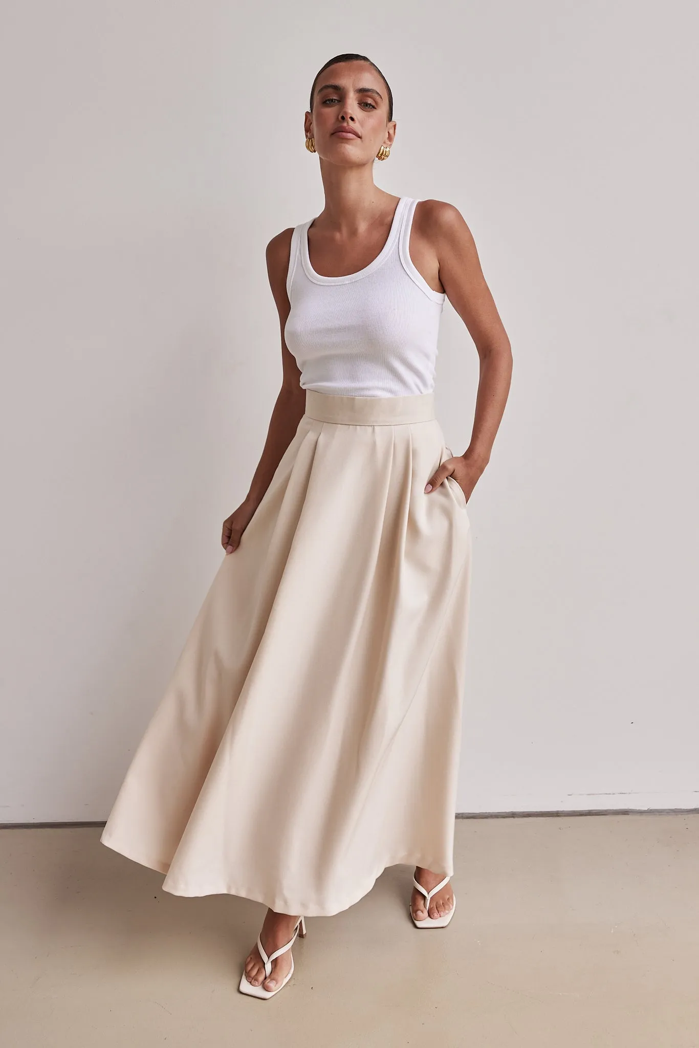 Chiara Skirt (Cream) sold by Runway Scout product image thumbnail 3