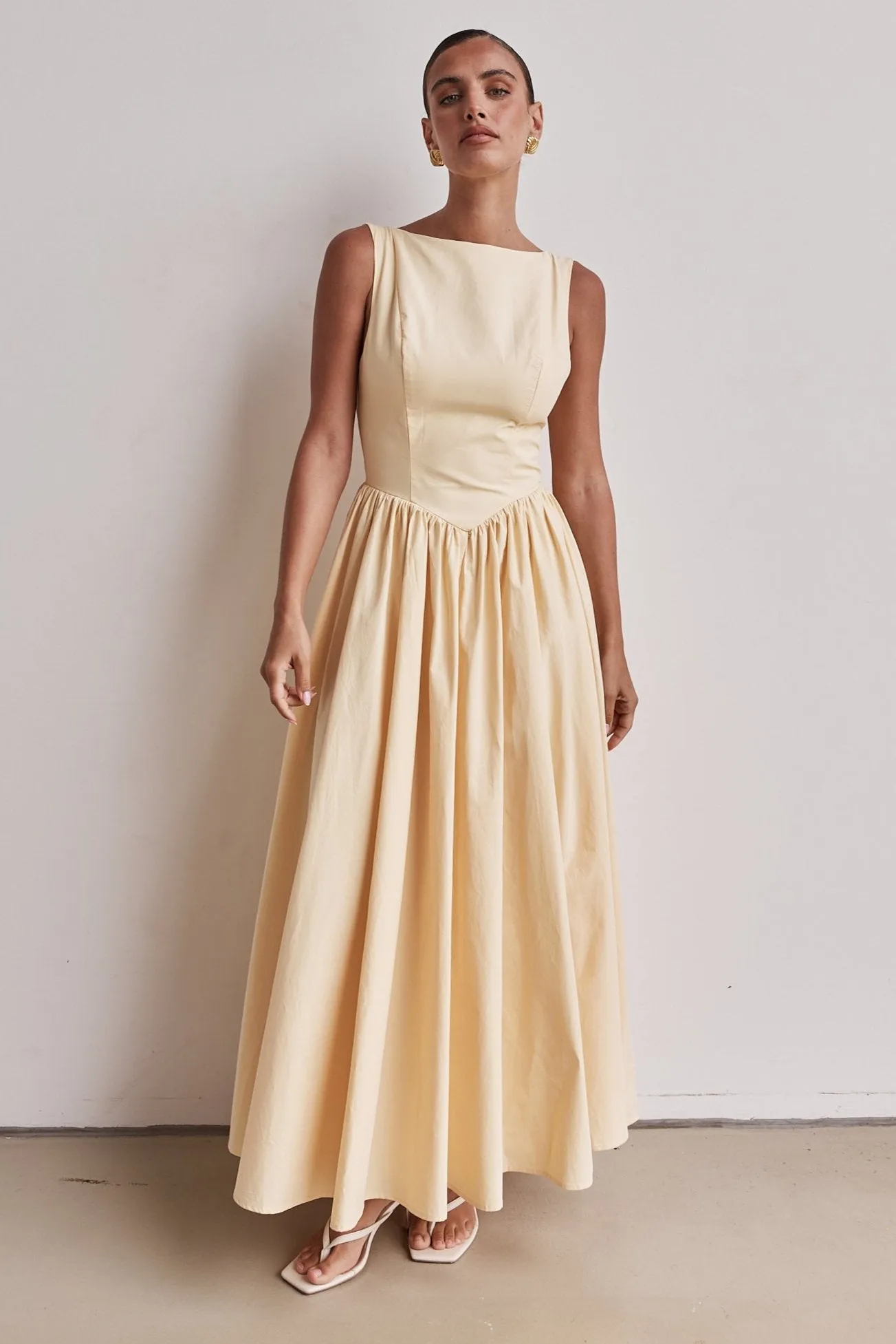 Devin Maxi Dress (Yellow) sold by Runway Scout