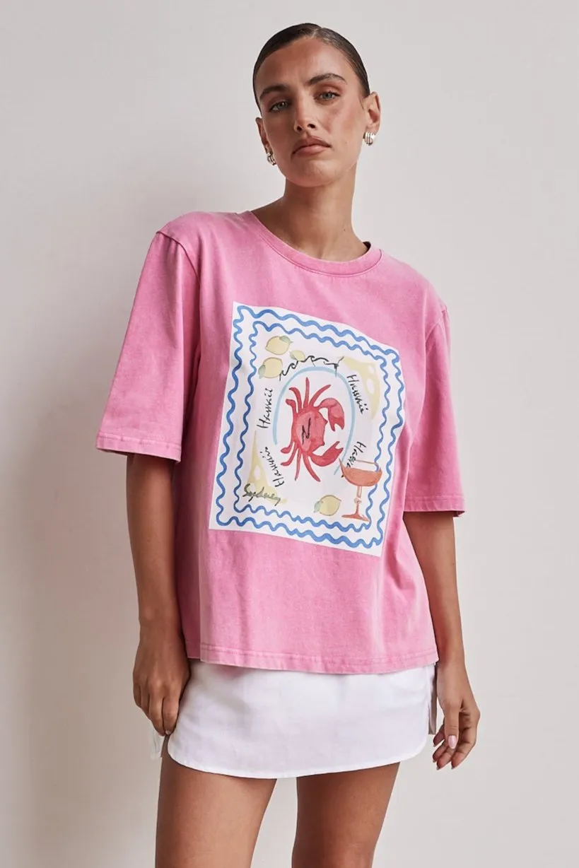 Drew Top (Pink) sold by Runway Scout
