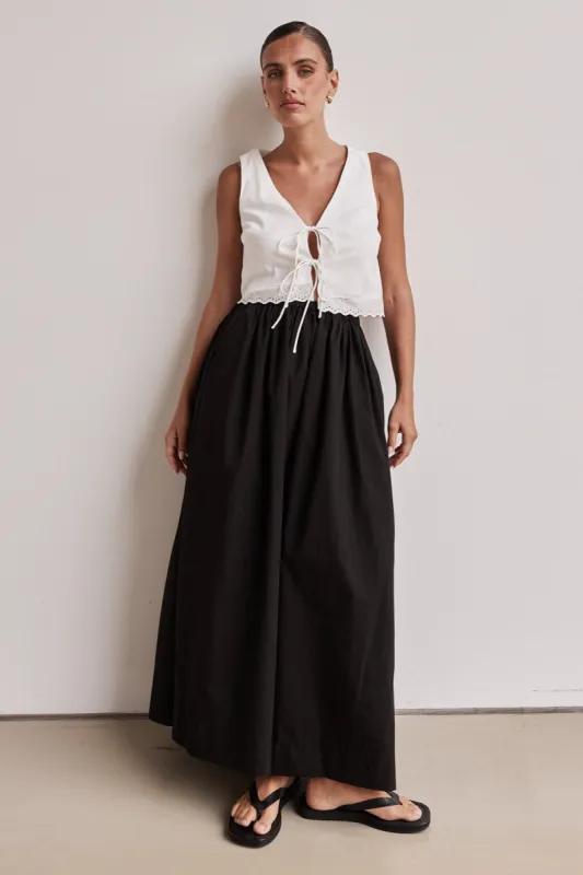 Charly Maxi Skirt (Black) sold by Runway Scout