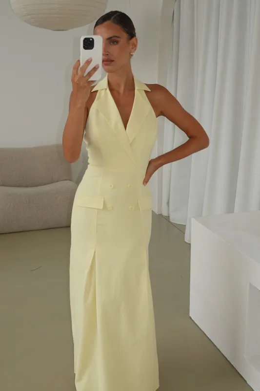 Meadow Maxi Dress (Yellow) sold by Runway Scout