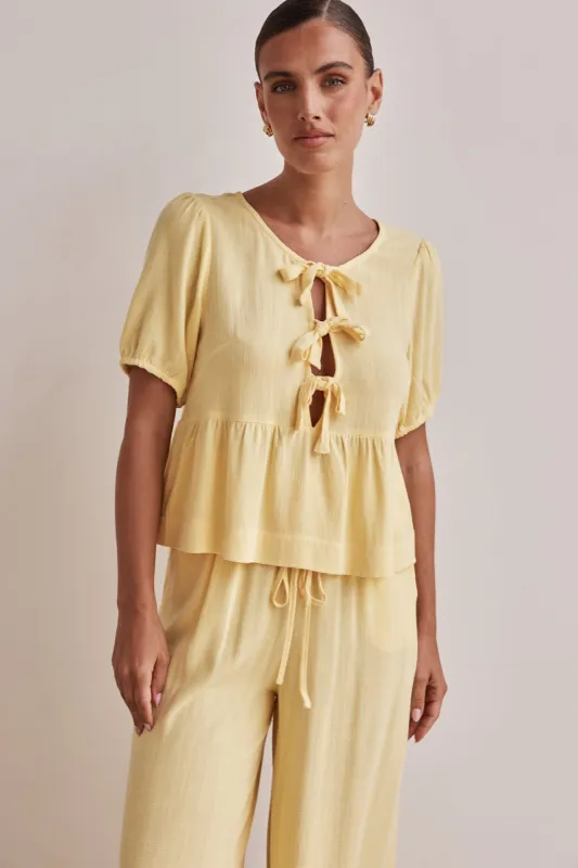 Daisy Top (Yellow) sold by Runway Scout