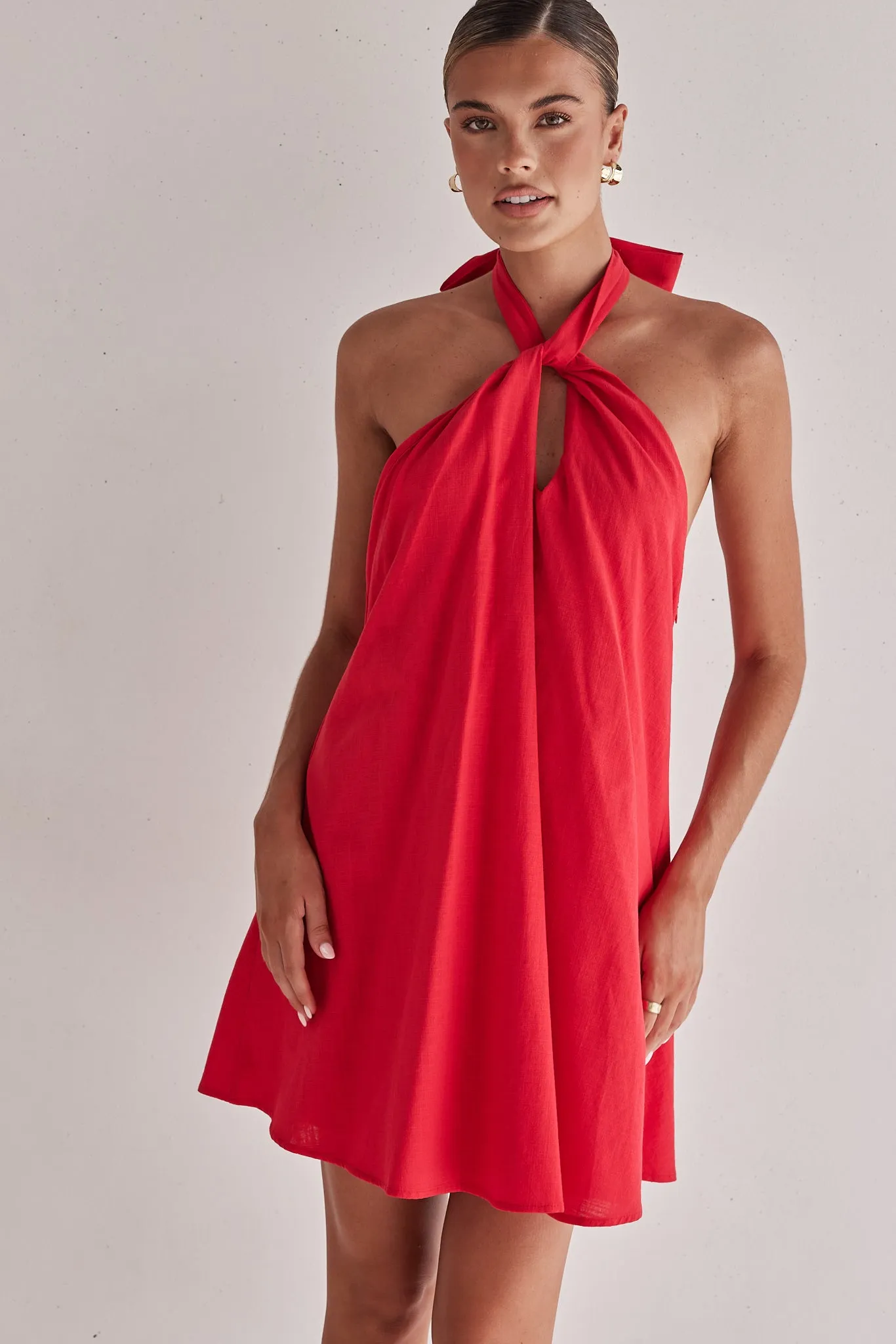 Reese Mini Dress (Red) sold by Runway Scout product image thumbnail 3