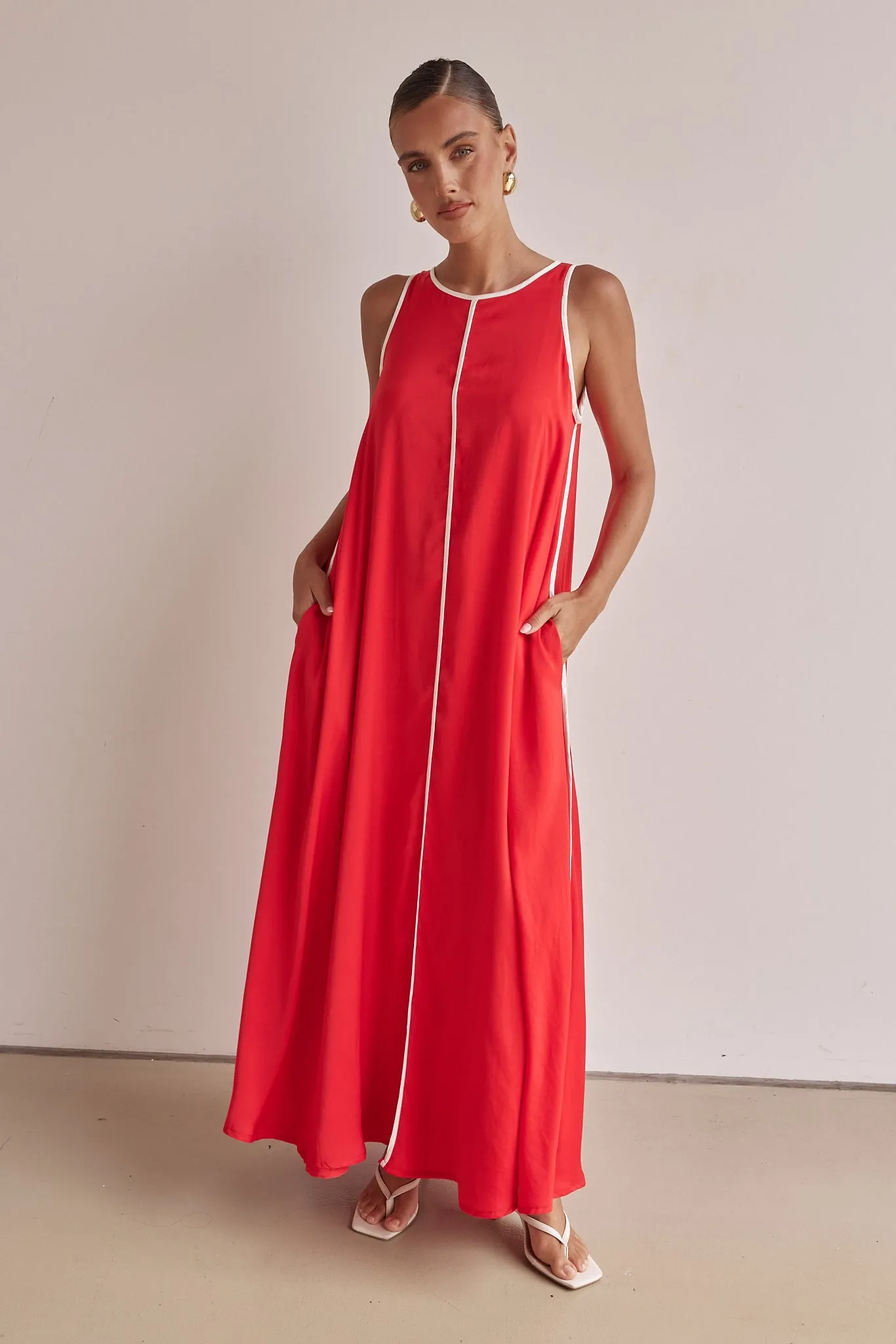 Palos Maxi Dress (Red) sold by Runway Scout product image thumbnail 2