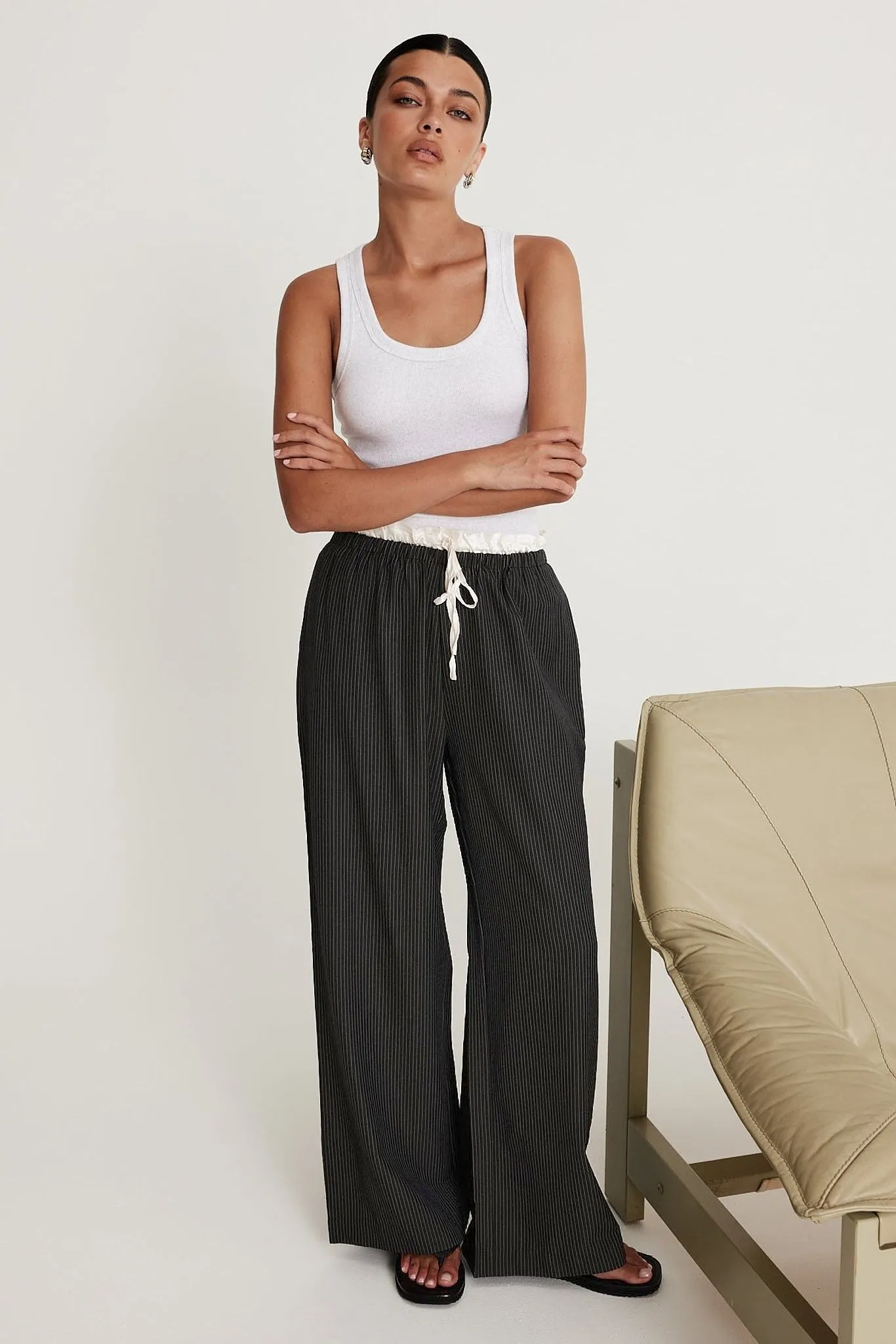Belle Pant (Grey) sold by Runway Scout product image thumbnail 3