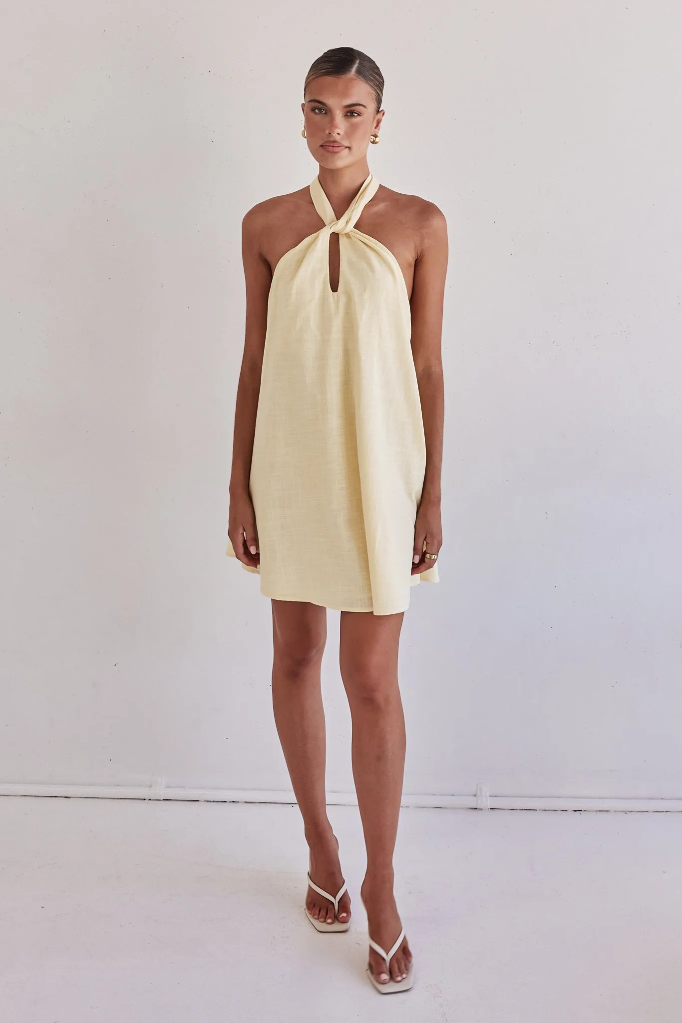 Reese Mini Dress (Yellow) sold by Runway Scout product image thumbnail 3