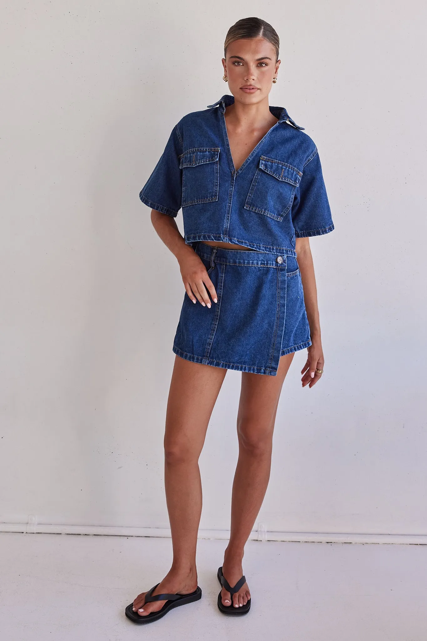 Astrid Denim Set (Dark Blue) sold by Runway Scout product image thumbnail 2